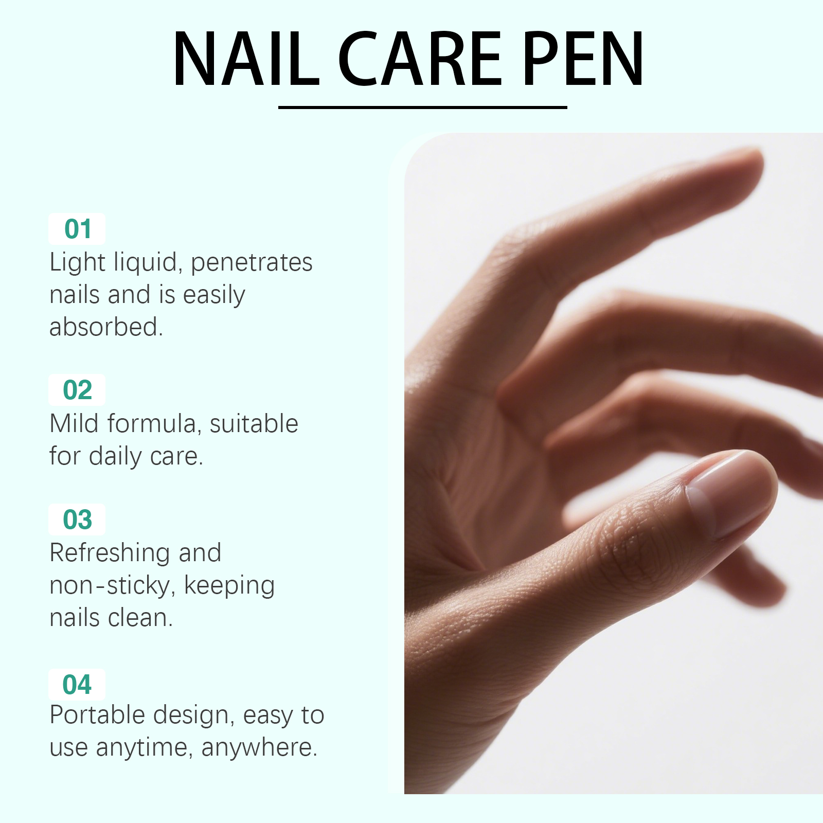 Nail Care Pen Daily Cleaning Nail Glossy Surface Mild Moisturizing Hand Foot Nail Softening Care Pen