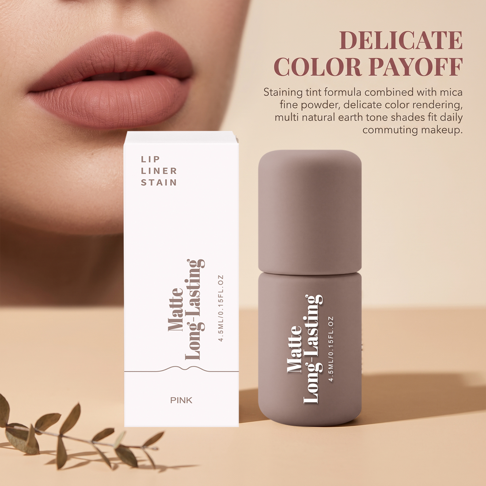 Matte Longlast Lip Liner Pink Daily Lip Makeup Natural Outline Easy Color Pen