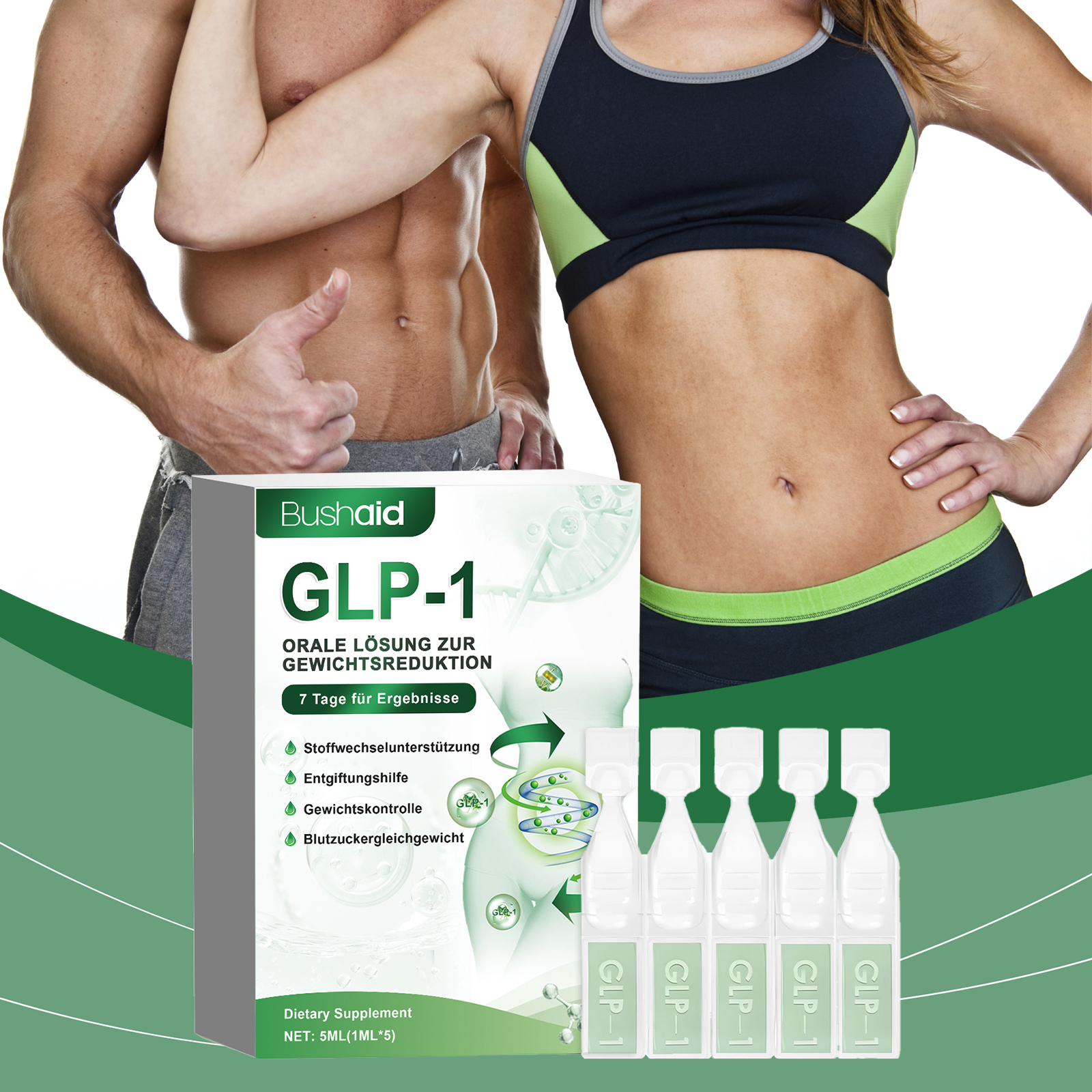 Glp 1 Body Supplement Drops Physical Body Therapy Human Metabolism Weight Control Nutrient Support Formula