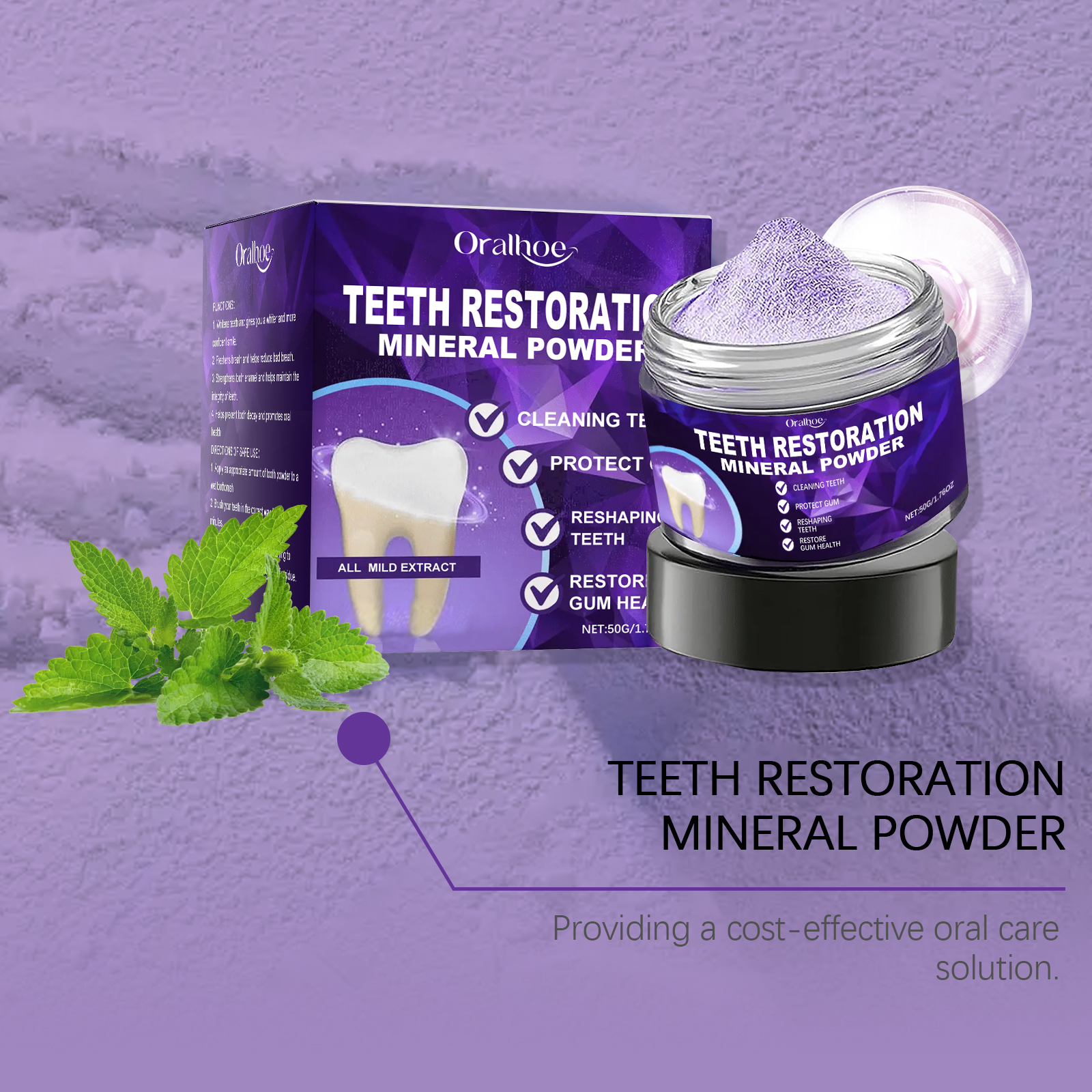 Tooth Powder Teeth Cleaning Long Lasting Freshness Protect Enamel Prevent Cavity Oral Care