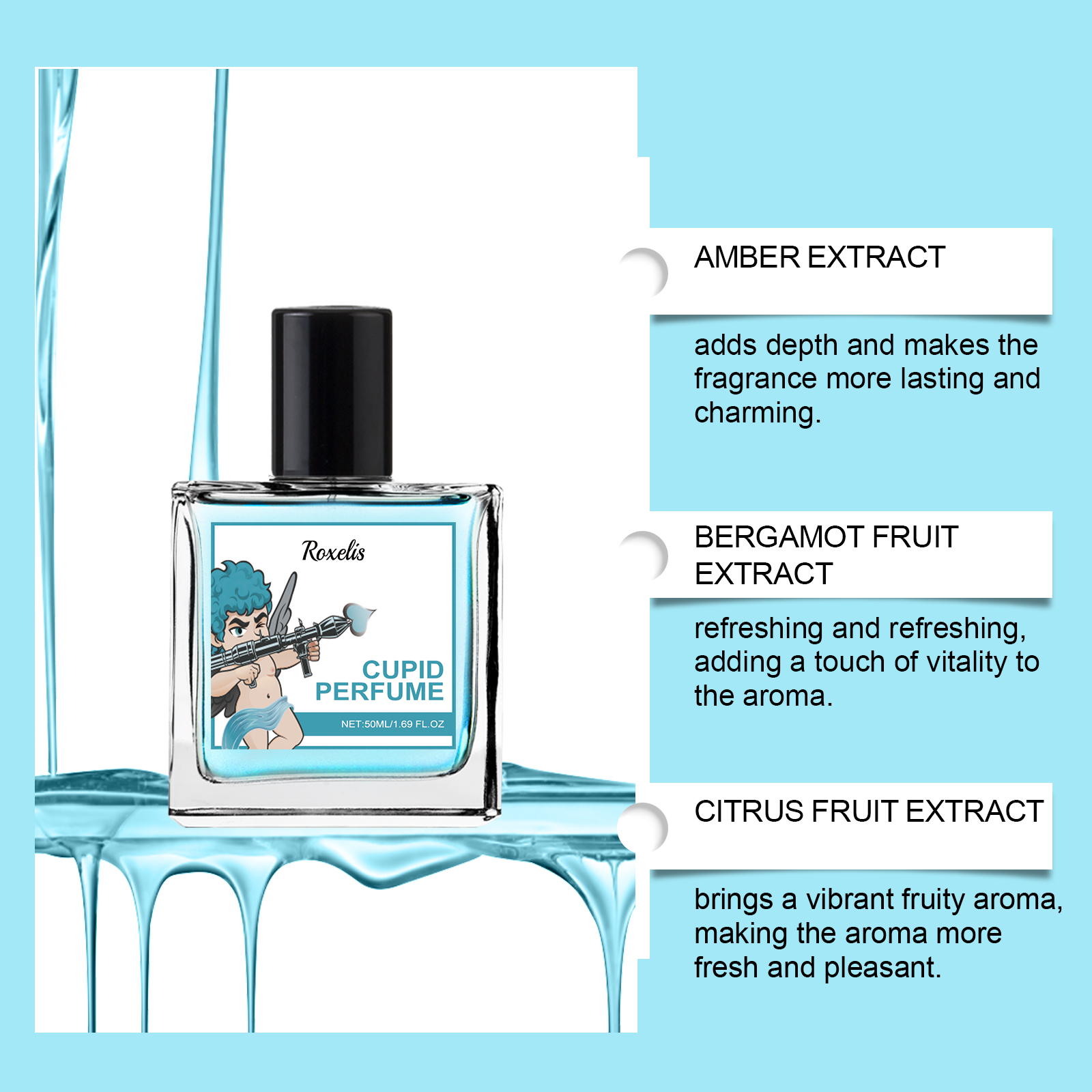Cupid Cologne Perfume Spray Mild Elegant Portable Longlasting For Couple Dating Atmosphere Fragrance