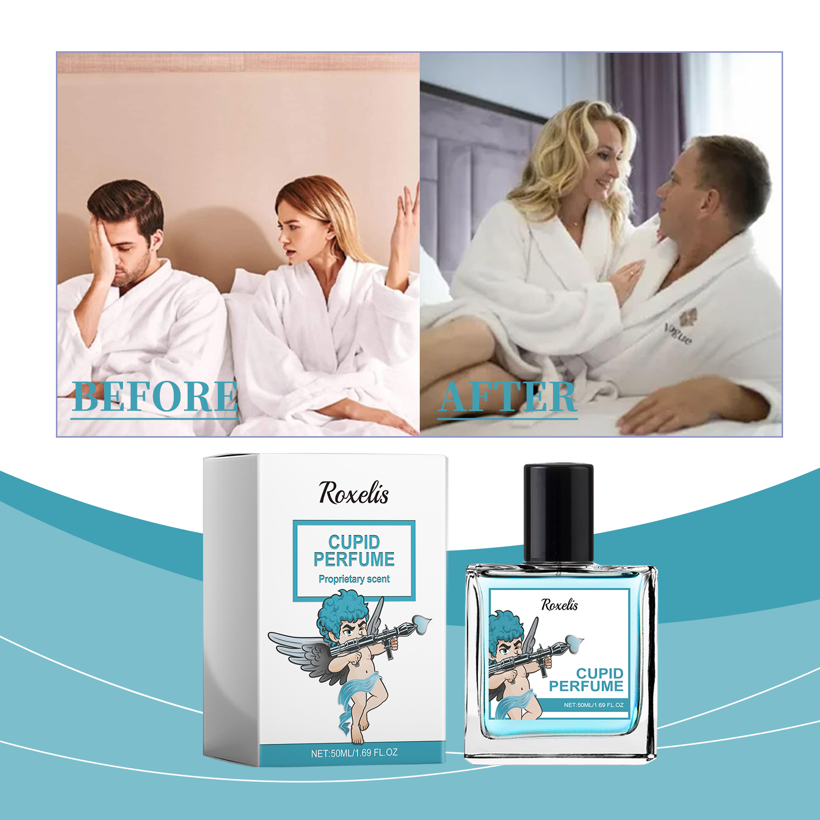Cupid Cologne Perfume Spray Mild Elegant Portable Longlasting For Couple Dating Atmosphere Fragrance