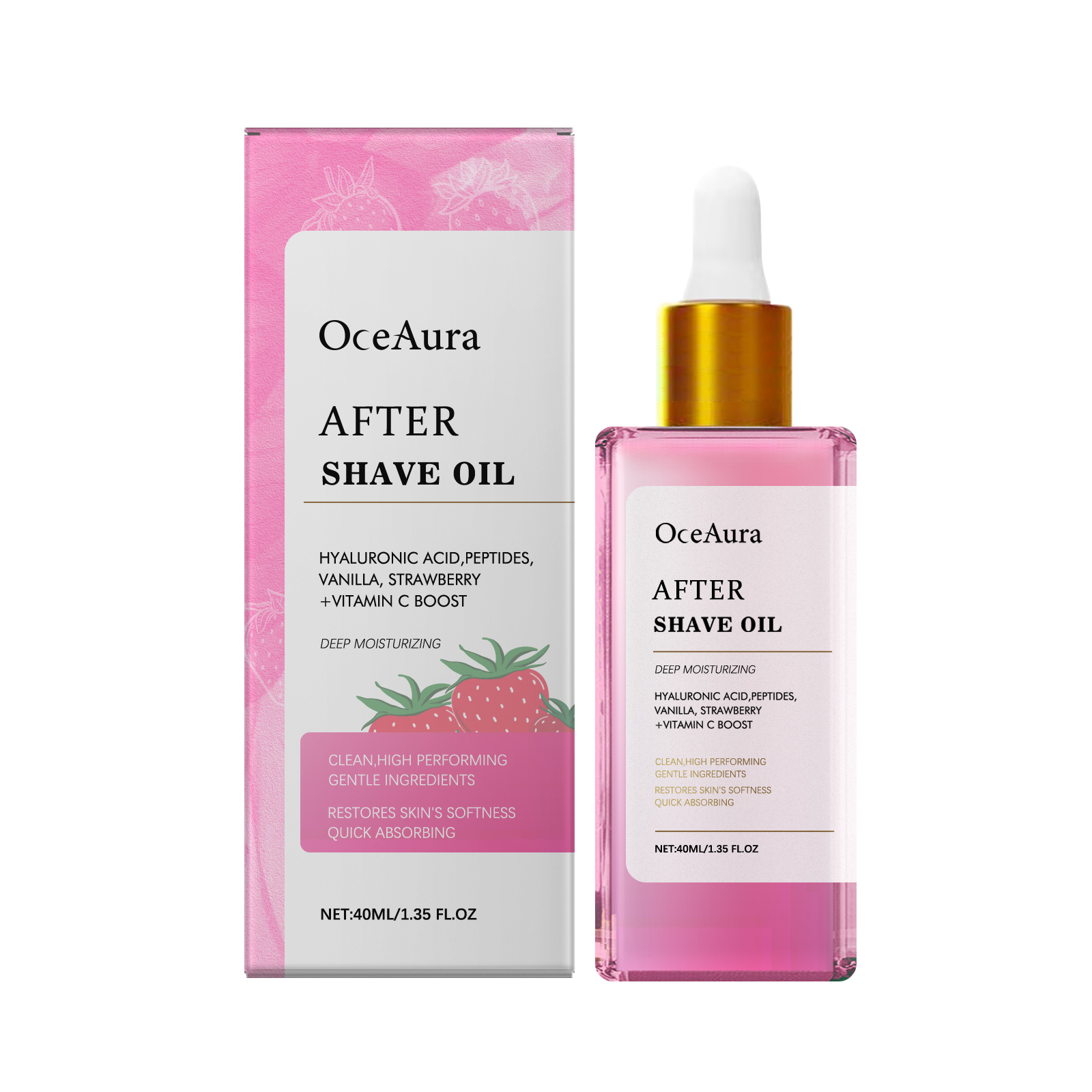 Strawberry Flavor Post Hair Removal Shaving Essential Oil Effectively Protect Skin Continuous Use Moisturize Smooth