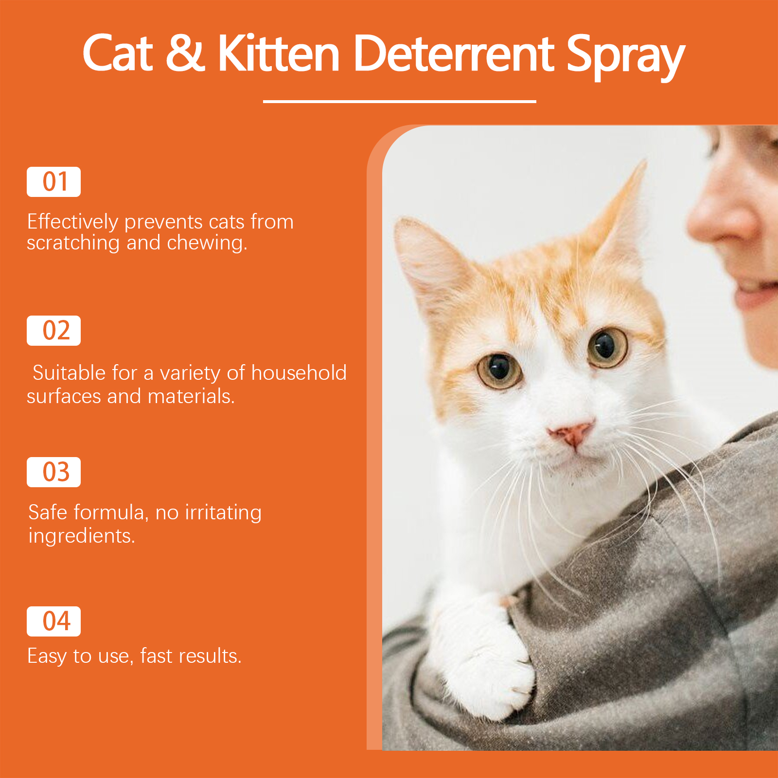 Cat Care Spray Mild Ingredients Reduce Cat Scratching Prevent Chewing Household Protection Spray