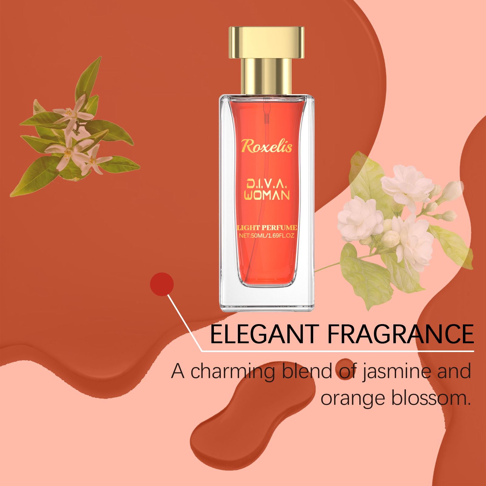Red Jasmine Perfume Fresh Floral Long Lasting Elegant For Daily Wear