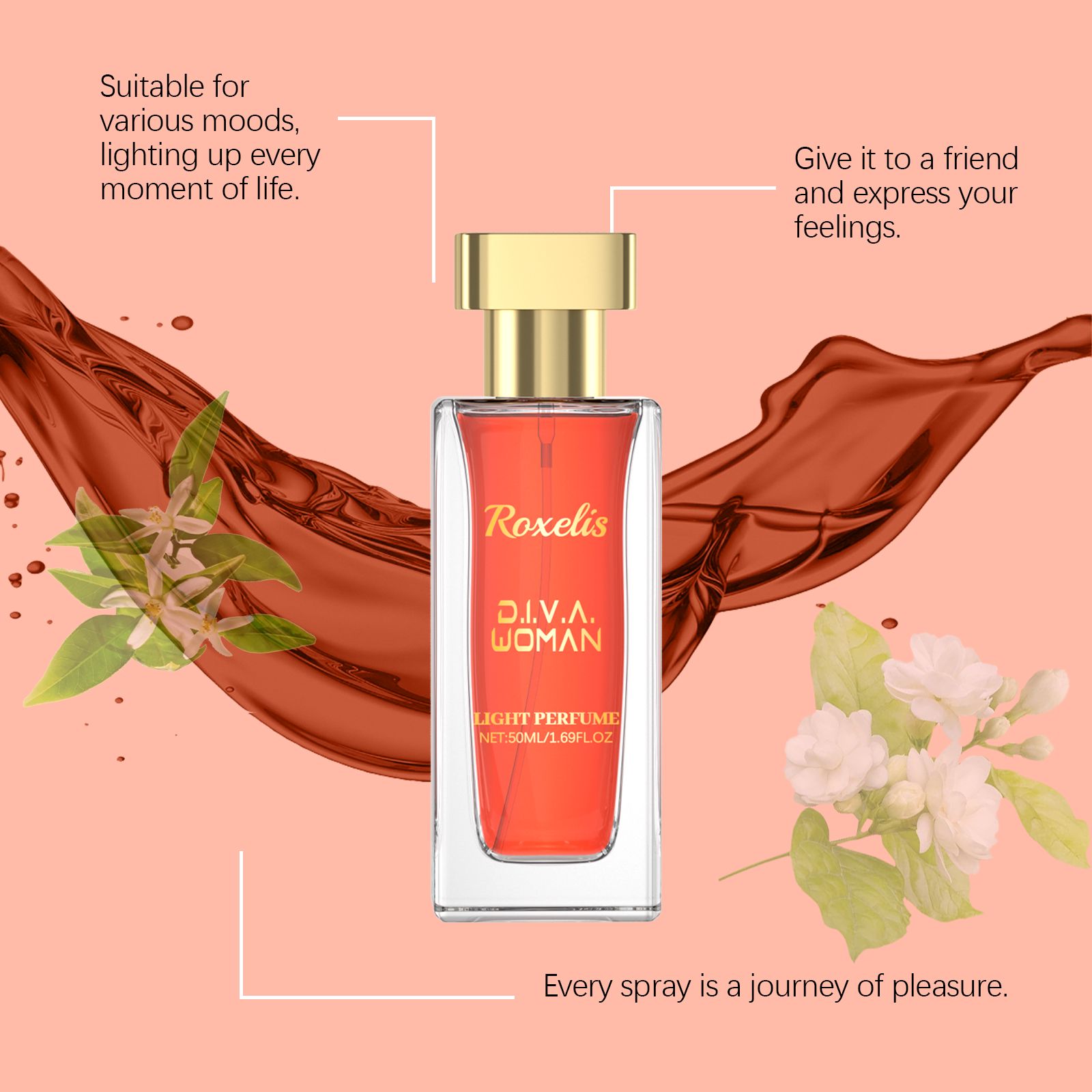 Red Jasmine Perfume Fresh Floral Long Lasting Elegant For Daily Wear
