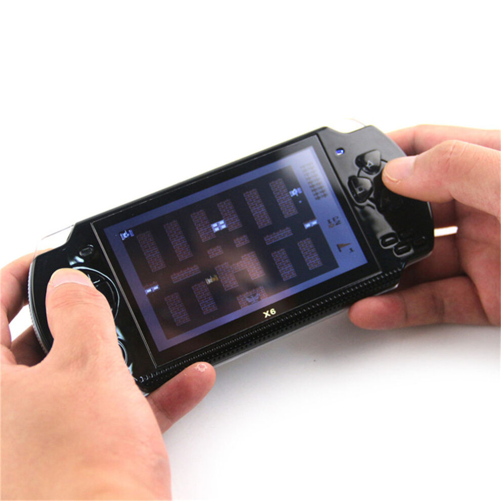 Video Game Console Handheld Game Machine Portable Game Player with 1000 Retro Classic Support Multiple Simulators X6 4.3 Inch LCD