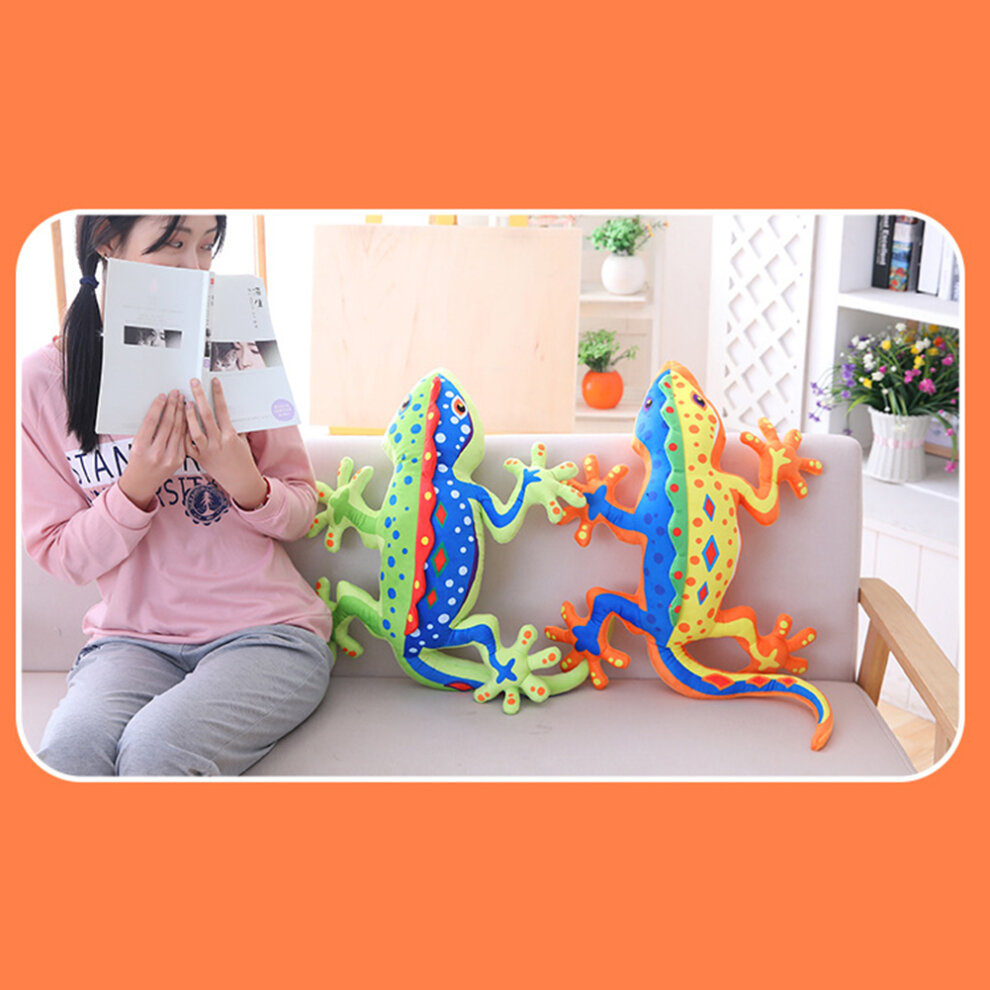 Lifelike Gecko Reptile Animal Plush Stuffed Doll Soft Bed Decor Trick Toy Gift