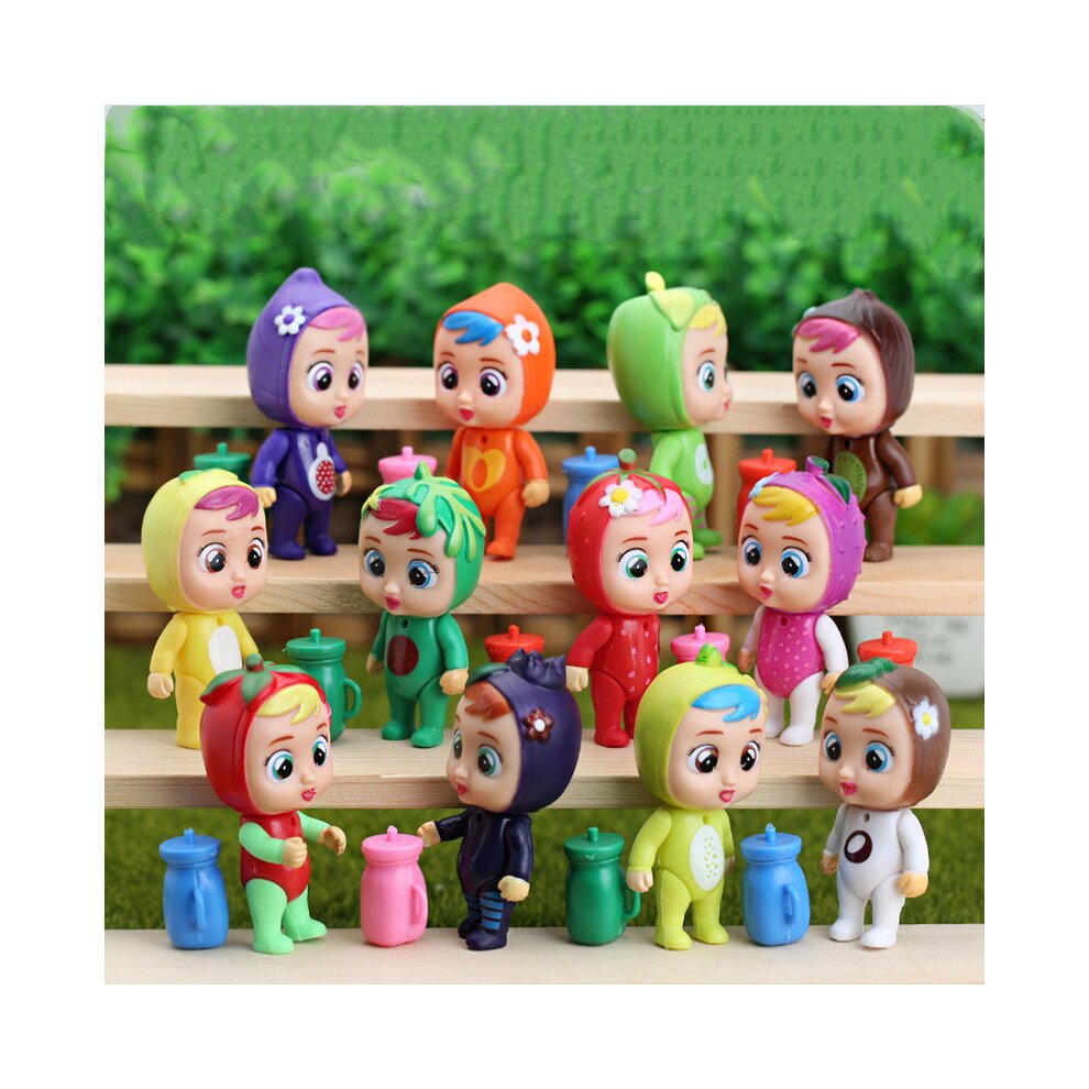 24Pcs Cry Baby Fruit Doll Action Figures Toy Models