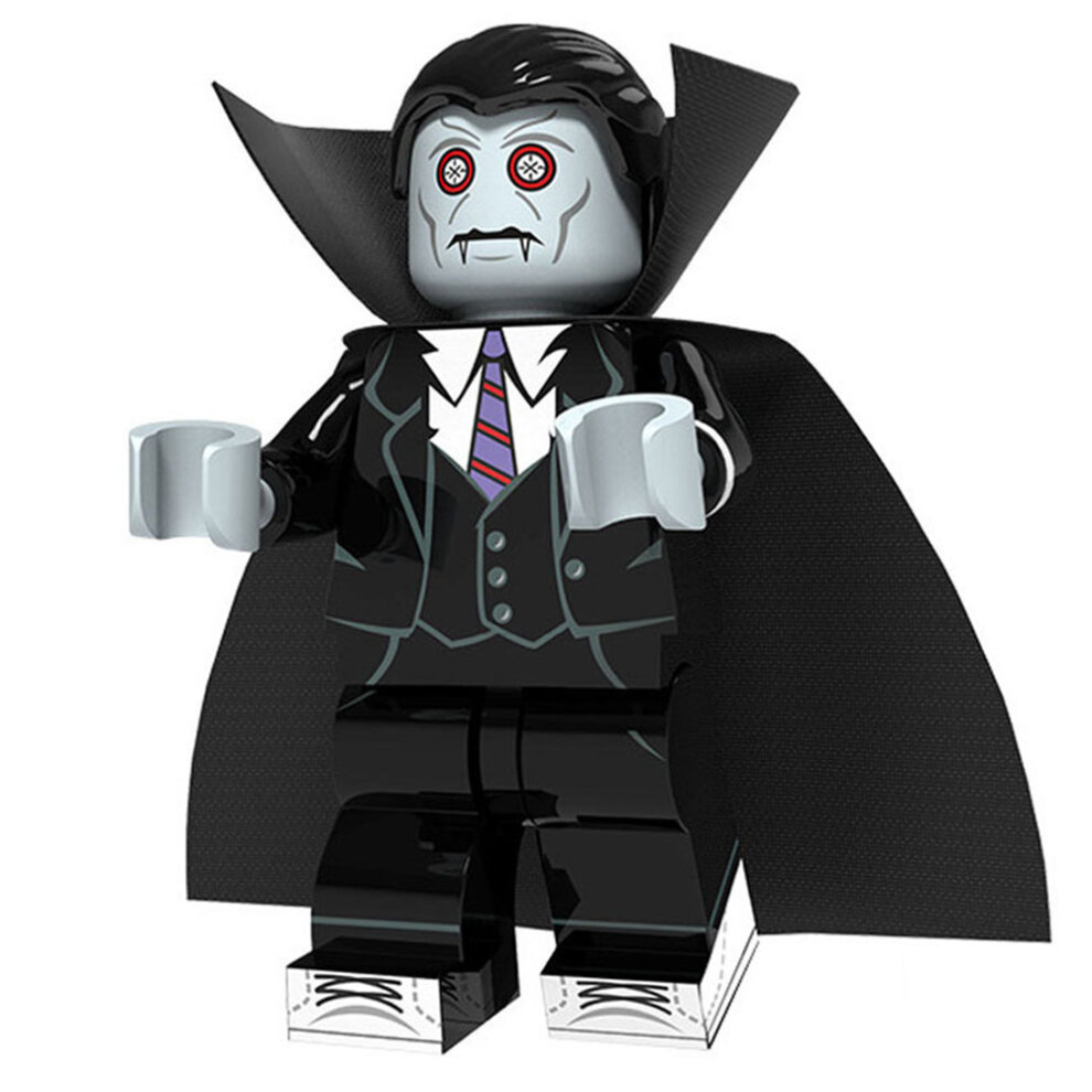 16PCS Halloween Vampire Witch Pumpkin Man Lego Man