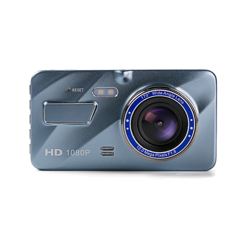 (IPS Touch Screen) 4-in Driving Recorder Dual Camera Reversing Image