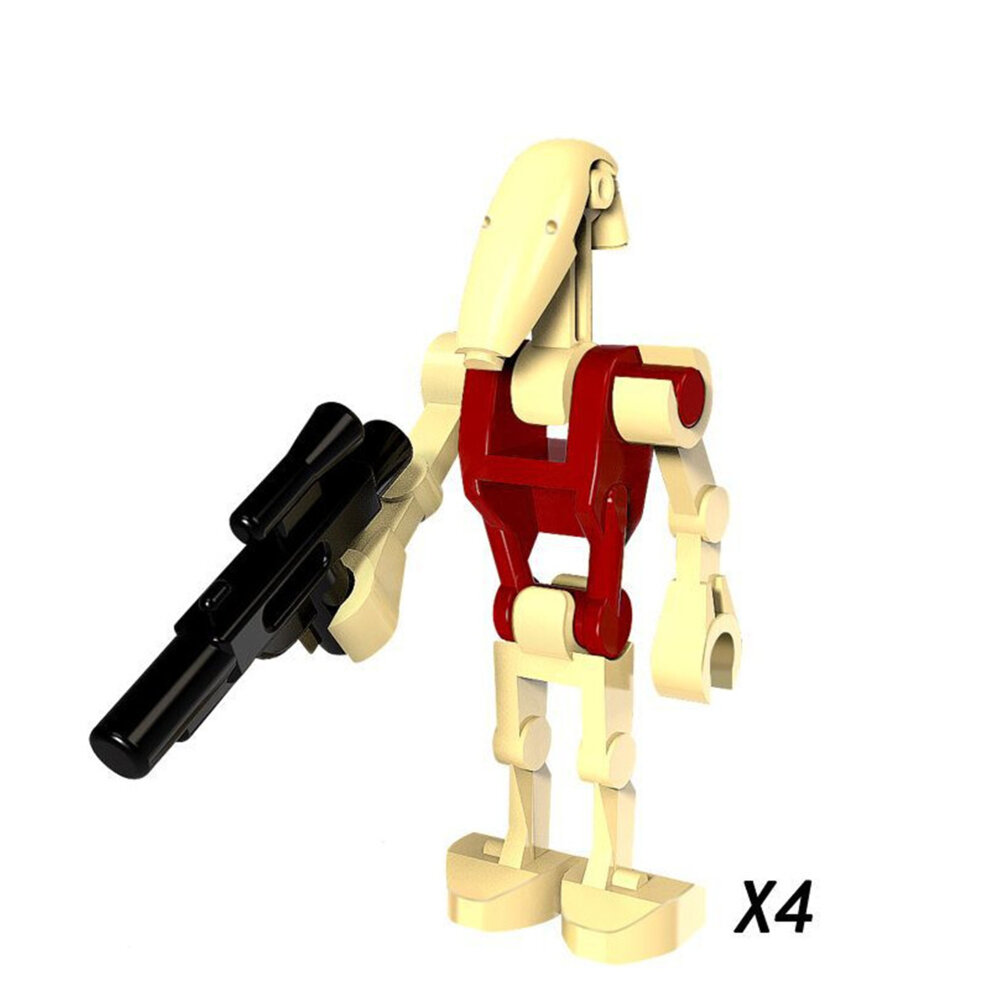 Star Wars Building Block Minifigure Toys Kit with Weapons Clone Guns 24Pcs Action Figures Set Fit Lego as Boys Kids Movies Fans Gifts
