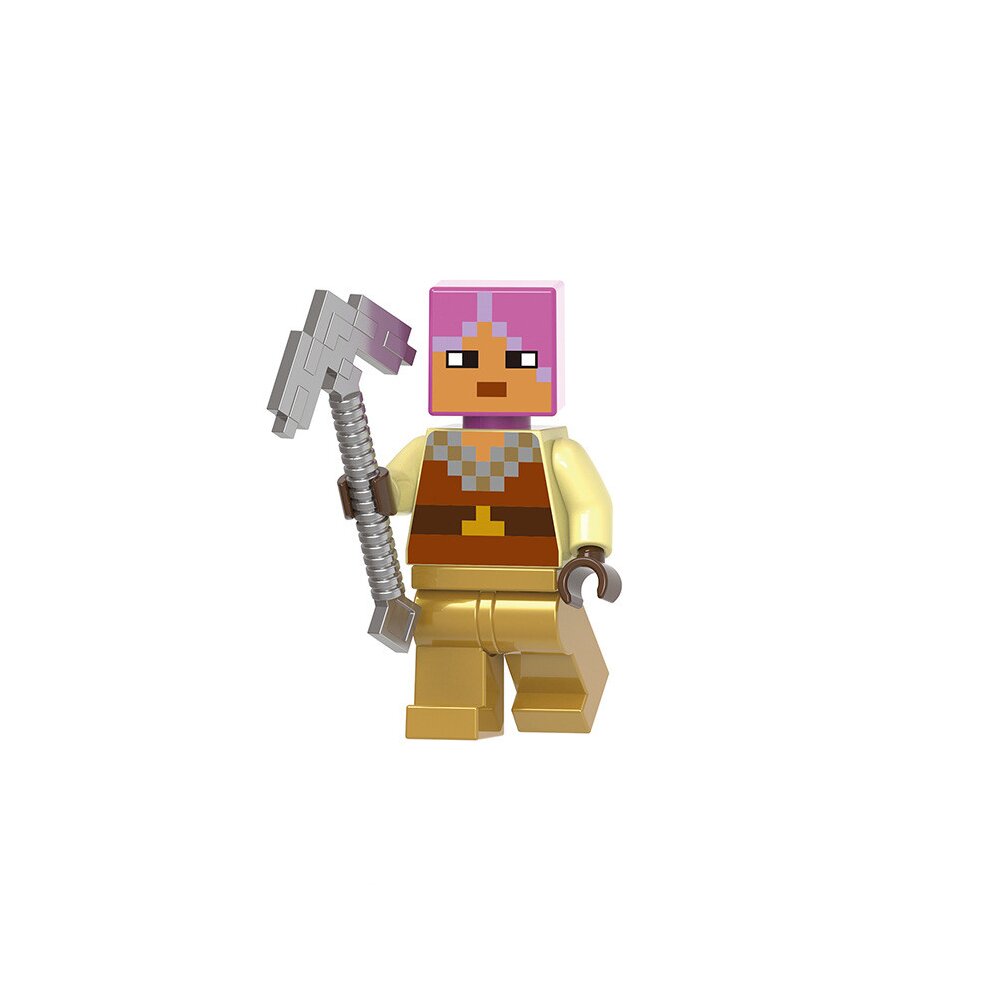 Minecraft Minifigure Building Blocks Villager Huntress Knight Toys Fit Lego Game Character Stitching Action Figures Kits Educational and Collection Display Educational Toy Set 8PCS Pack for Kids Fans as Christmas Surprise Gifts
