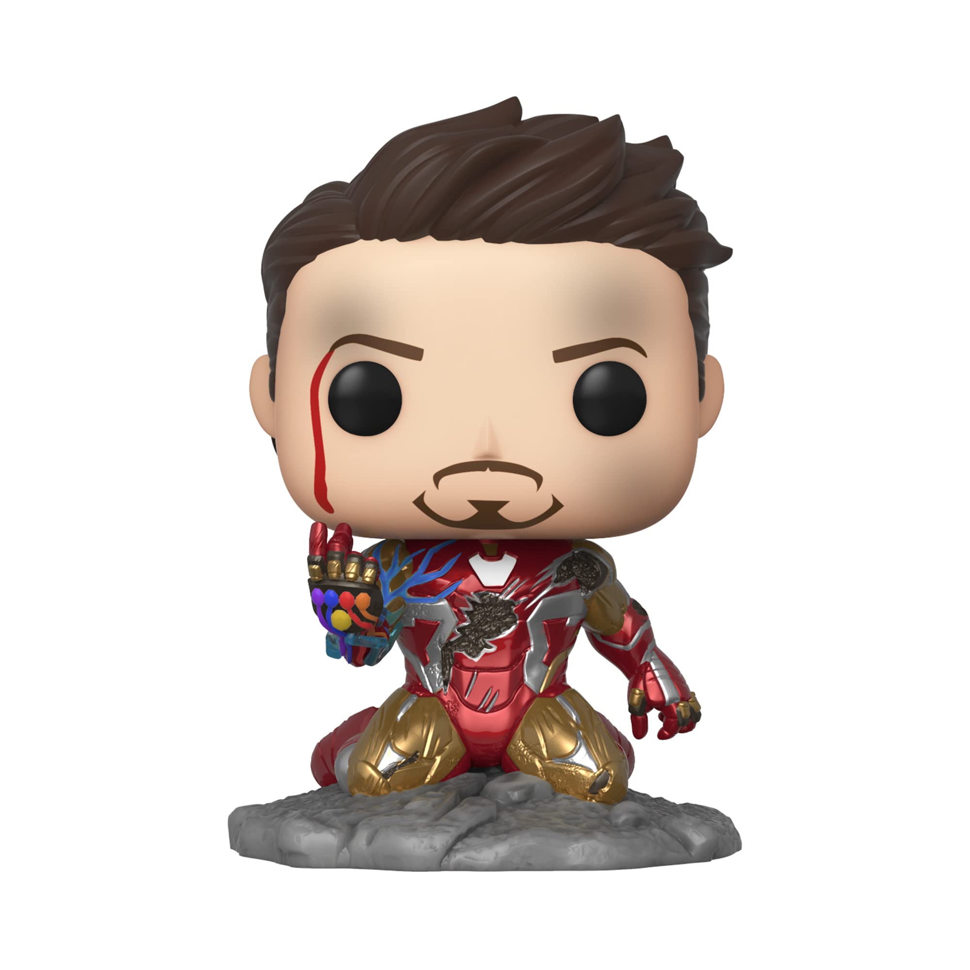 Funko pop Avengers Endgame I Am Iron Man Glow In The Dark Deluxe Vinyl Figure with Display Box Collectibles Marvel Action Figure Gifts for Kids Adults Fans Multicolored