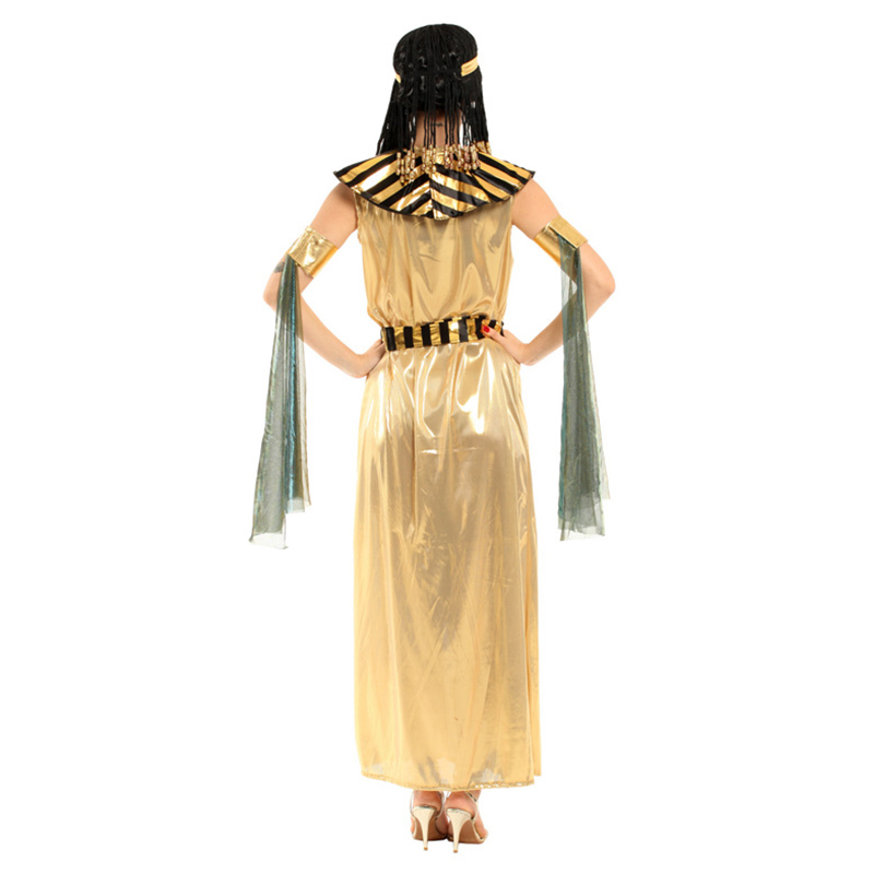 (155~165cm) Adults Cleopatra Fancy Dress Egyptian Costume Womens Ladies Egypt Goddess Outfit