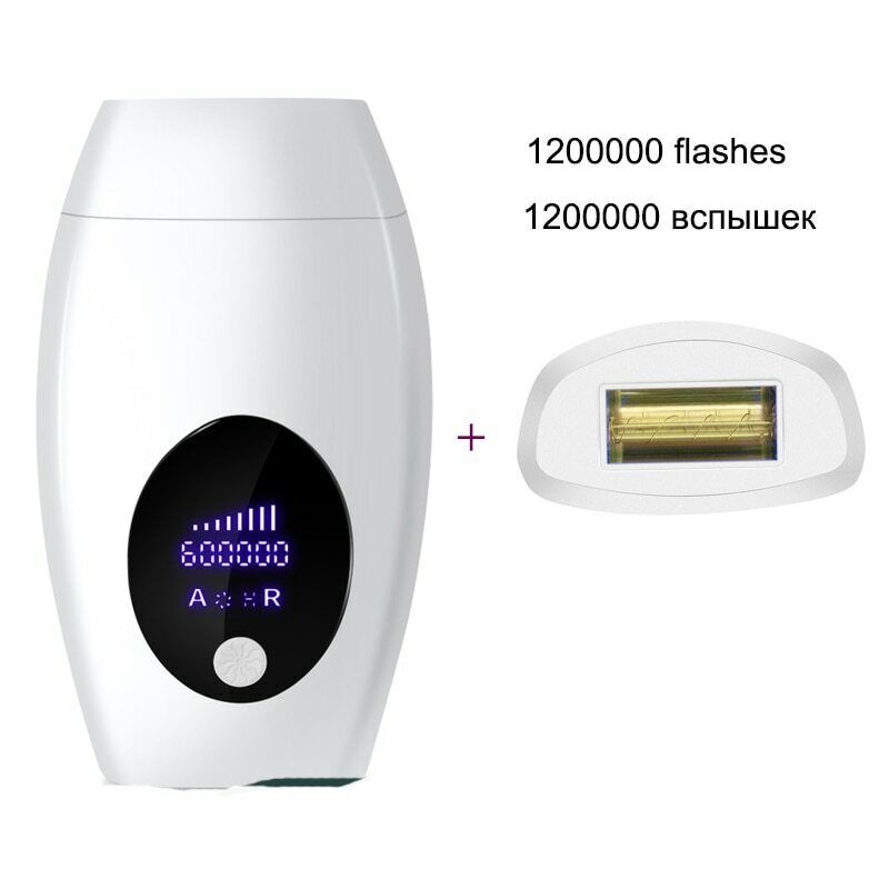 (Pink) Hair Remover Permanent IPL Hair Removal Device Epilator 600000 Shot Led Display