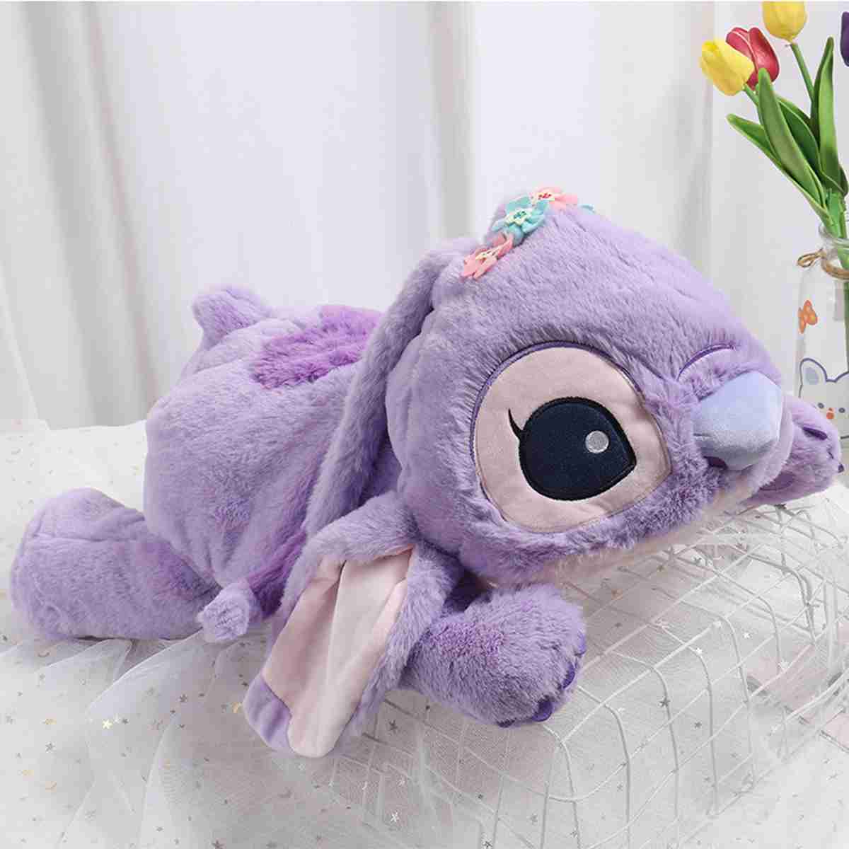 (10inch Strawberry Cake Stitch) Lilo Stitch Festive Soft Toy Cartoon Animation Stitch, Christmas Girls Gift Plush Toy Series ‘Lilo and Stitch’, Big Cuddly Toy, 50 cm Cushion with Childrens Birthday Party