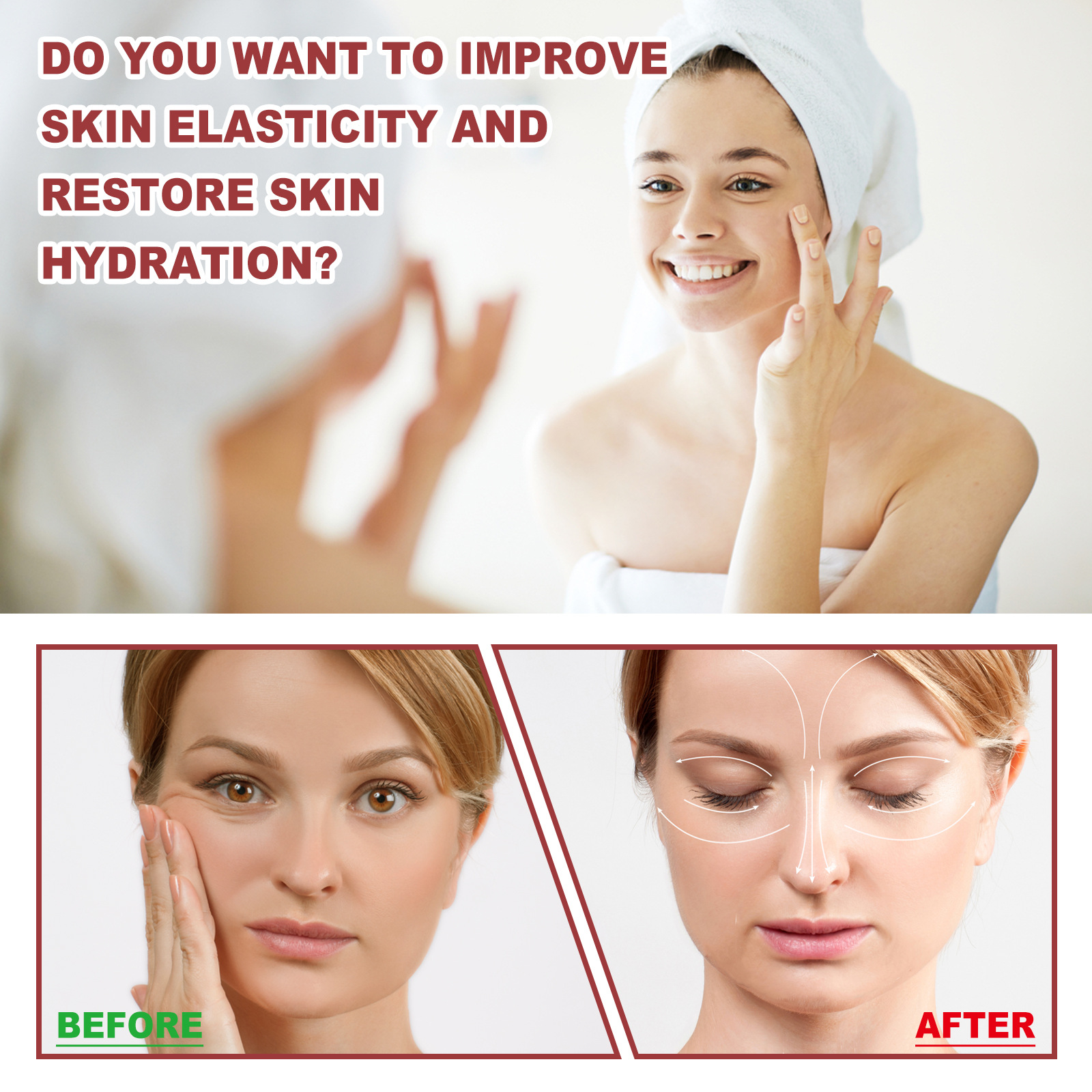 Collagen Film Paper Soluble Facial Mask Cloth Anti-Aging Water Face Filler Full Collagen Fiming Lifting Cheek Forehead Anti Aging Moisturizing