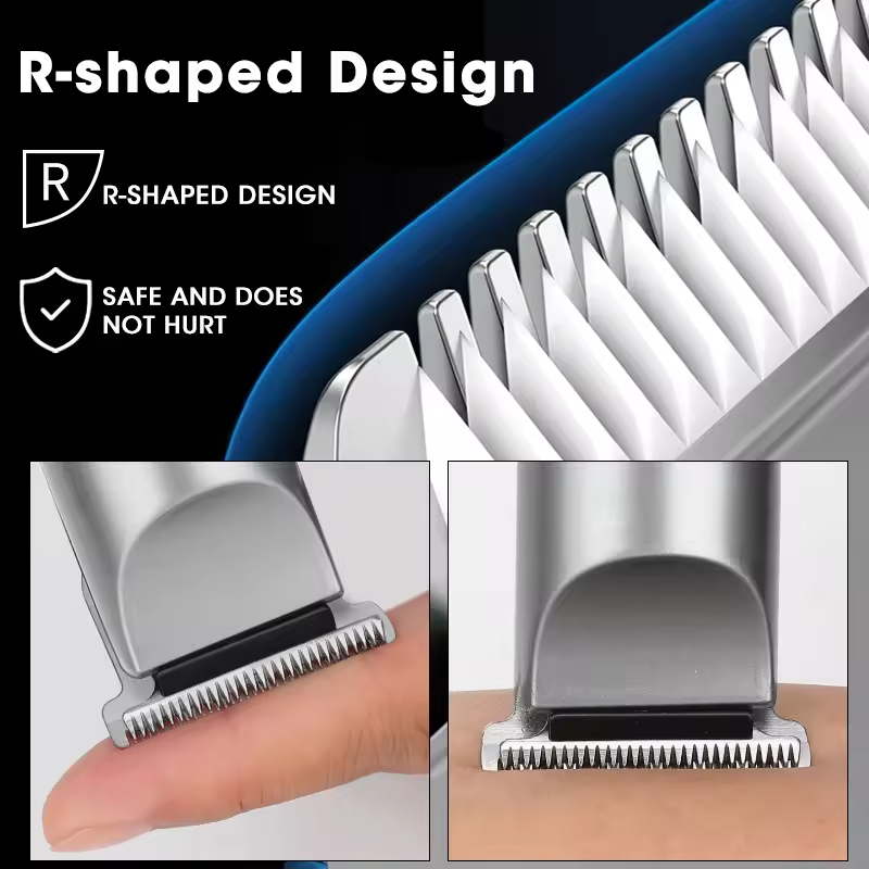 Hair Grooming Set Mens Hair Cutter Kit Strong Power Professional Hair Cut Machine Cordless Blade Barber Clipper Rechargeable Hair Trimmer for Barber Shop