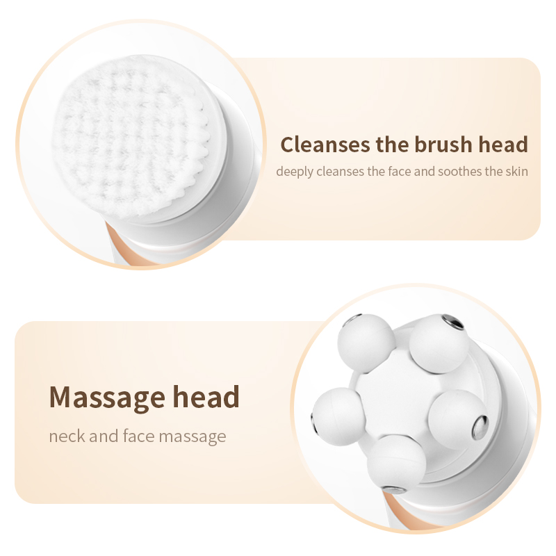 Electric Foot File 4 in 1 Electric Callus Remover with Electric Razors Massage Head Cleansing Brush Rechargeable 2 Speeds for Dead Hard Cracked Dry Skin