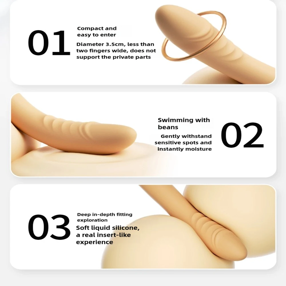 (Flesh A) Realistic Dildo Vibrator Powerful Vibrating Clitoris G Spot Stimulator Safe Soft Female Masturbation Silicone Rechargeable Vagina Sex Toy Adult Couples