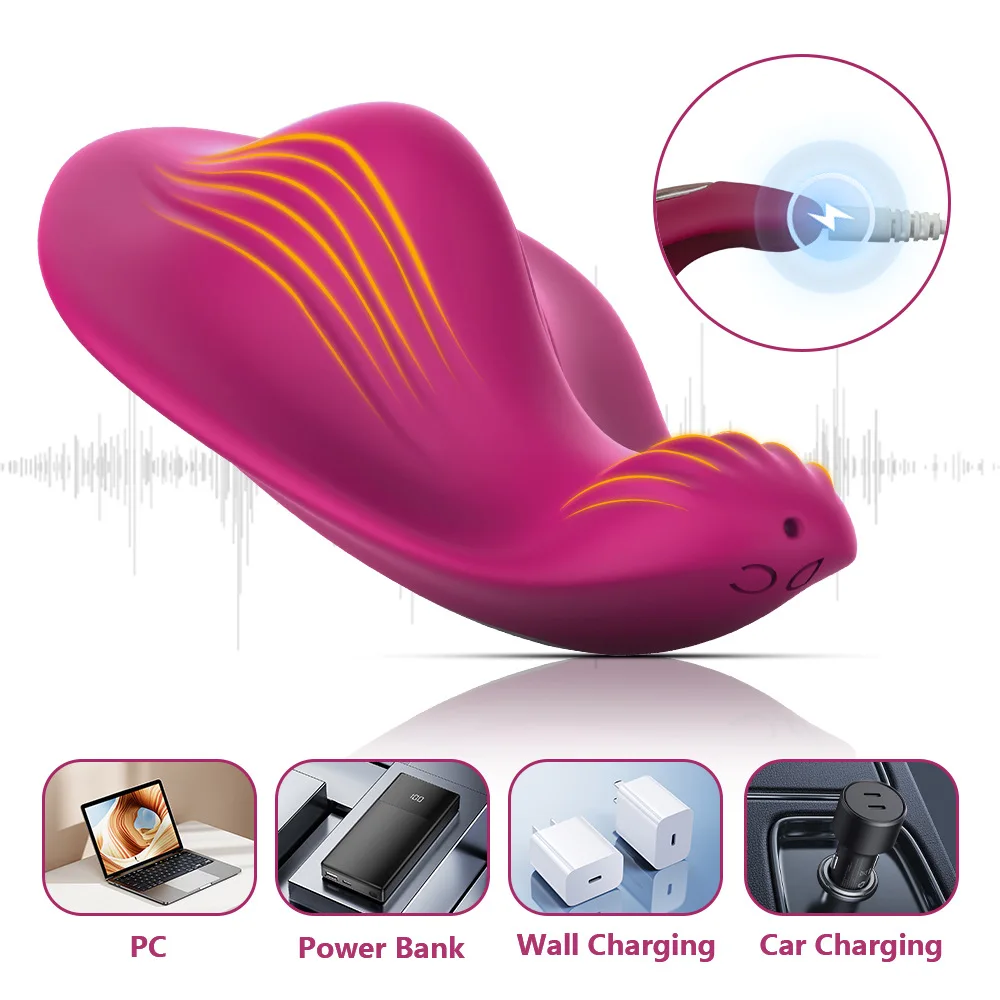 Vibrator for Women Stimulator Wearable Panty Clitoral Vibrators G Spot Butterfly Vibrators Massager Magnetic Charging Female Sex Toys For Couples