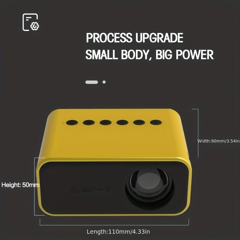 (White) Mini Projector Wireless Connection Phone Home Theater Cinema TV Portable For 4k Movies With Corded Same Screen Compatible with DVD TV Box TF USB Audio