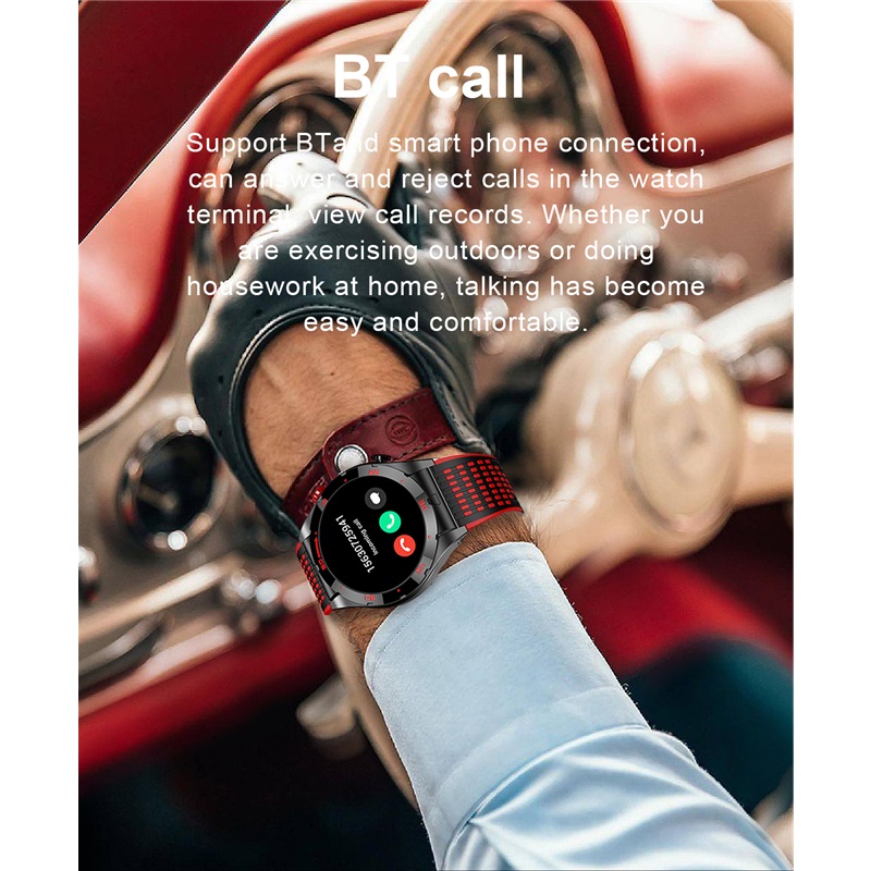 Outdoor Sports Mens Smart Watch Bluetooth Call SOS Emergency Smart Watch Sports Waterproof Watch