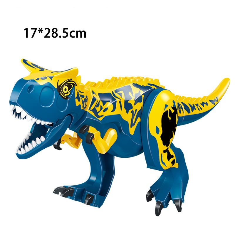 (Dinosaur F) Dinosaur Action Mini Figures Toys Building Set Model Toy with Movable Jaw Dinosaur Tyrannosaurus Rex Educational Toys Gifts for Kids