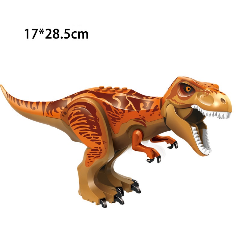 (Dinosaur F) Dinosaur Action Mini Figures Toys Building Set Model Toy with Movable Jaw Dinosaur Tyrannosaurus Rex Educational Toys Gifts for Kids