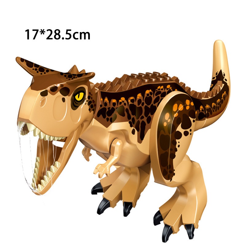 (Dinosaur F) Dinosaur Action Mini Figures Toys Building Set Model Toy with Movable Jaw Dinosaur Tyrannosaurus Rex Educational Toys Gifts for Kids