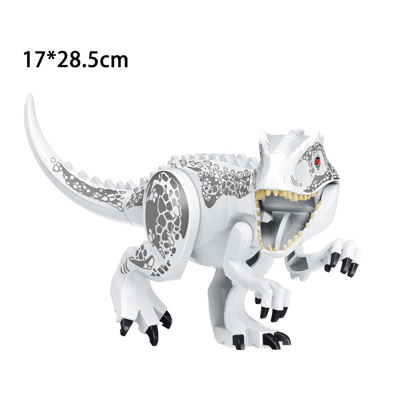 (Dinosaur F) Dinosaur Action Mini Figures Toys Building Set Model Toy with Movable Jaw Dinosaur Tyrannosaurus Rex Educational Toys Gifts for Kids