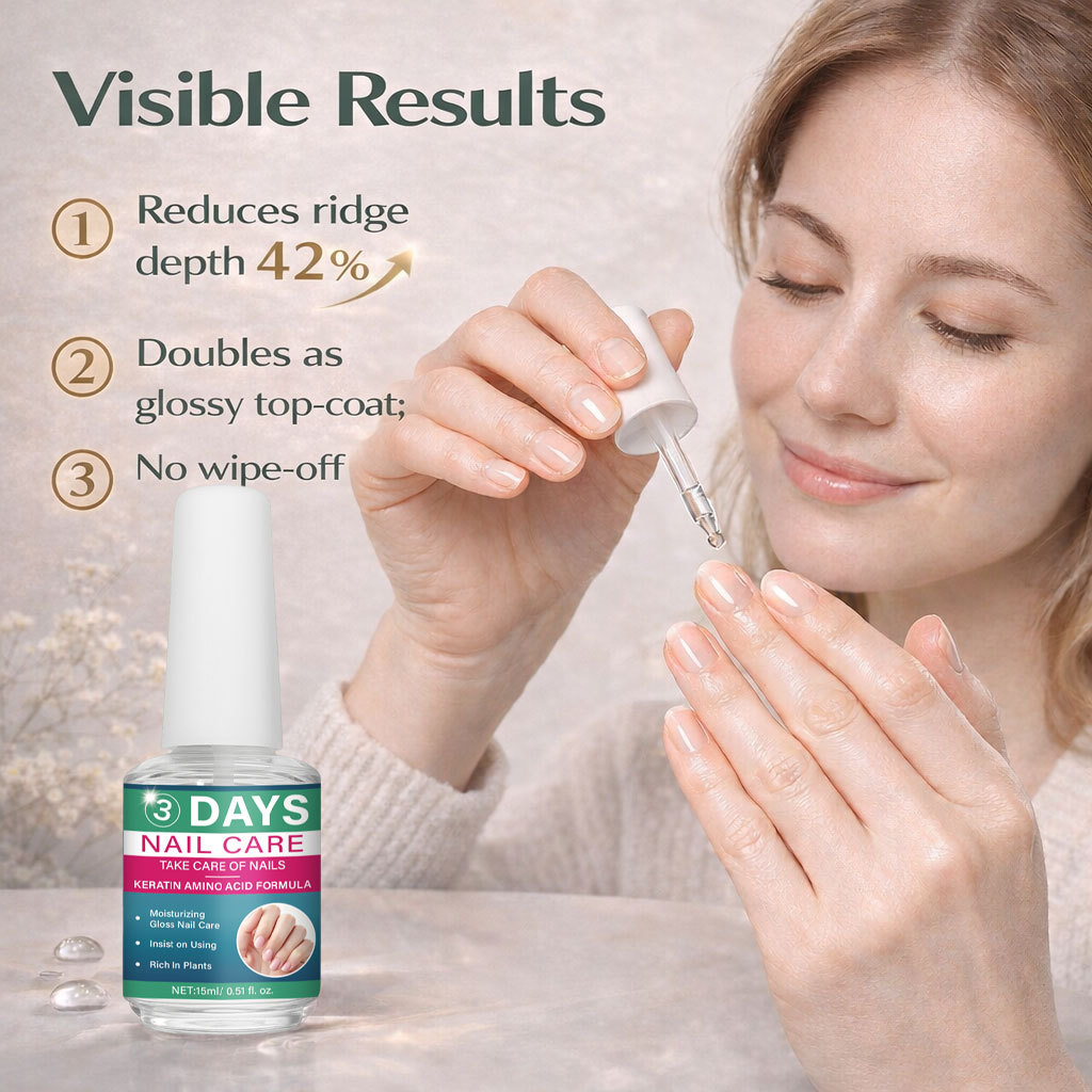 3 Day Nail Treatment Repair Serum 15ml Daily Care Essence for Weak and Damaged Nails Home Use Clear
