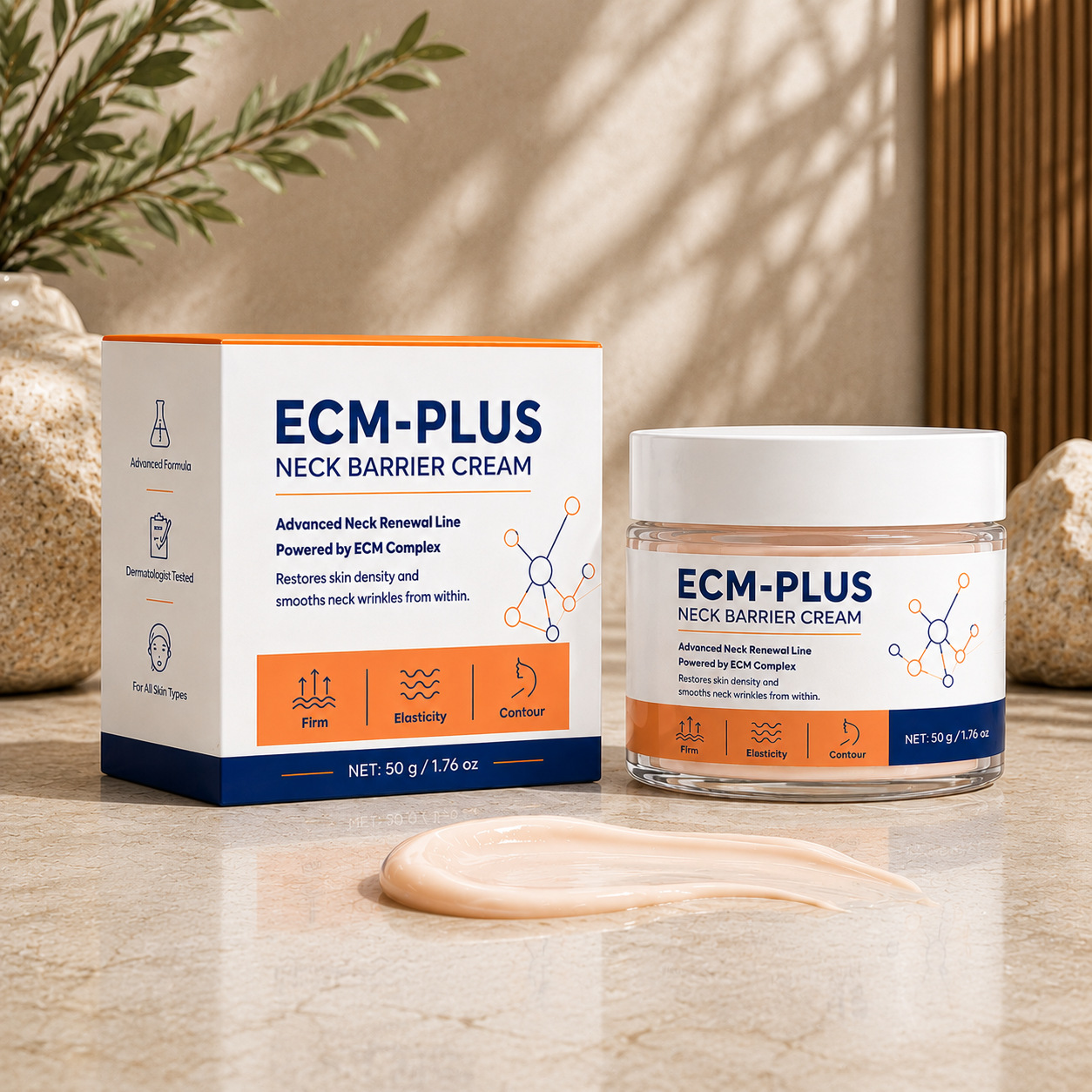 Neck Barrier Repair Cream For Firming Smoothing And Daily Neck Skin Nourishing Treatment 50g