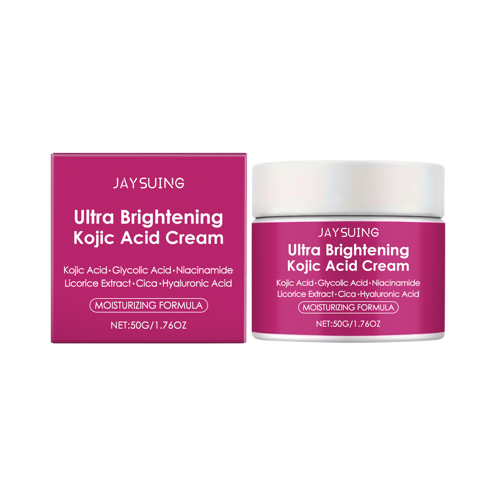 Kojic Acid Moisturizing Cream For Brightening Hydrating And Nourishing Face Daily Skin Care Treatment