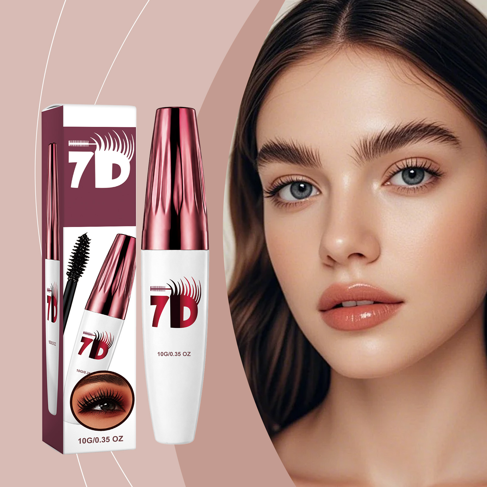 Curling Stereoscopic Mascara Black Longlasting Natural Modify Eyelash Curve Delicate Smooth AntiSmudge Fine Soft Gentle Daily Cosmetic