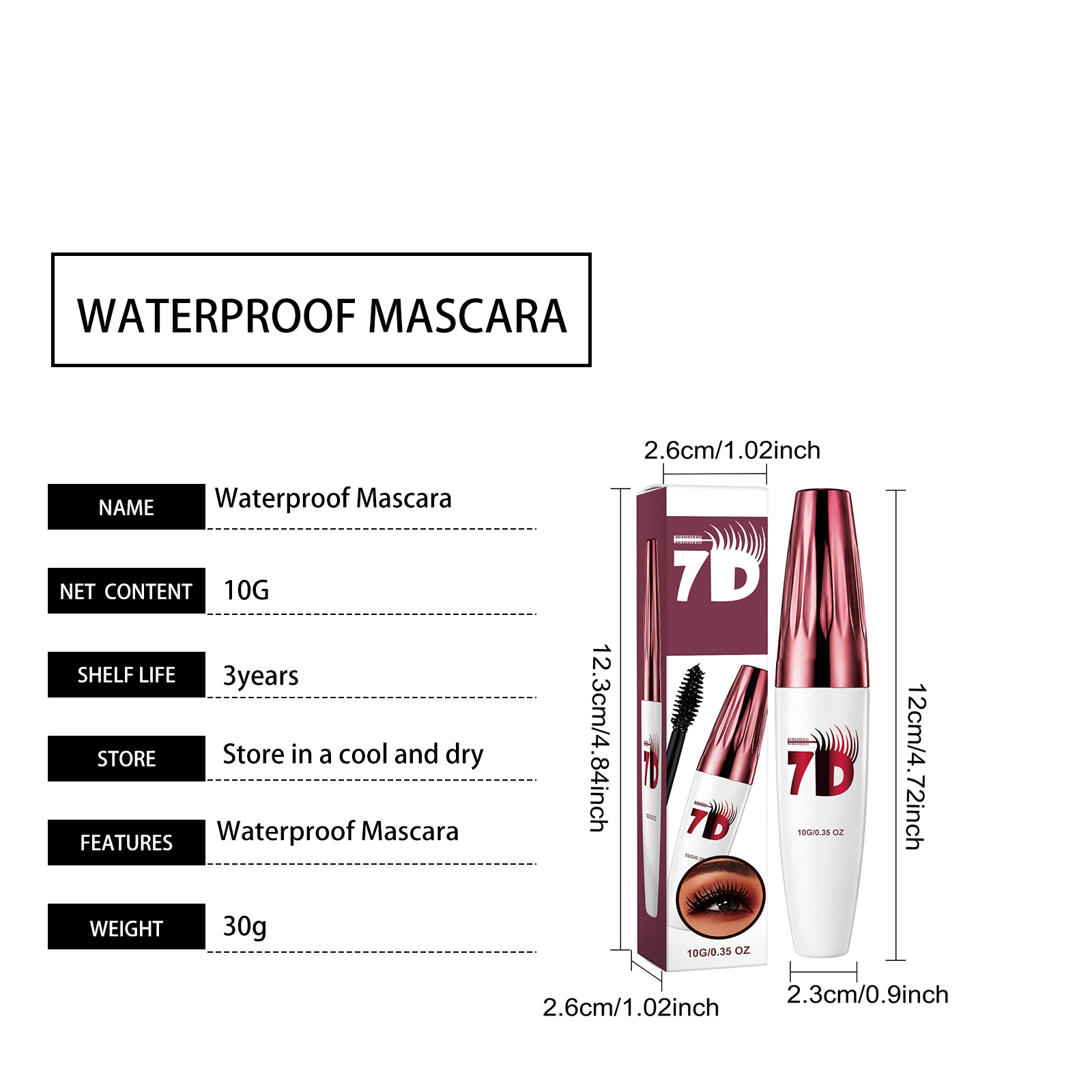 Curling Stereoscopic Mascara Black Longlasting Natural Modify Eyelash Curve Delicate Smooth AntiSmudge Fine Soft Gentle Daily Cosmetic