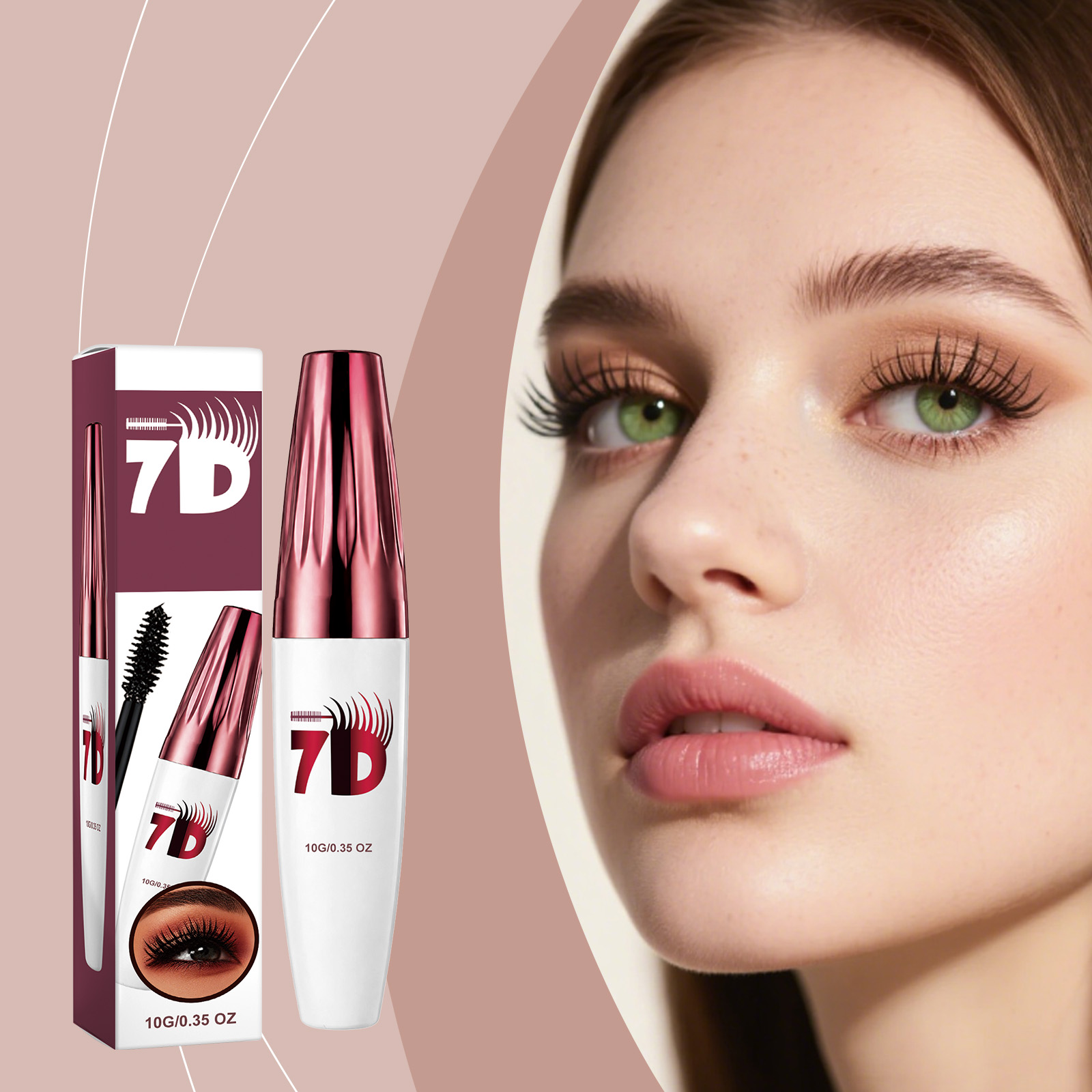 Curling Stereoscopic Mascara Black Longlasting Natural Modify Eyelash Curve Delicate Smooth AntiSmudge Fine Soft Gentle Daily Cosmetic