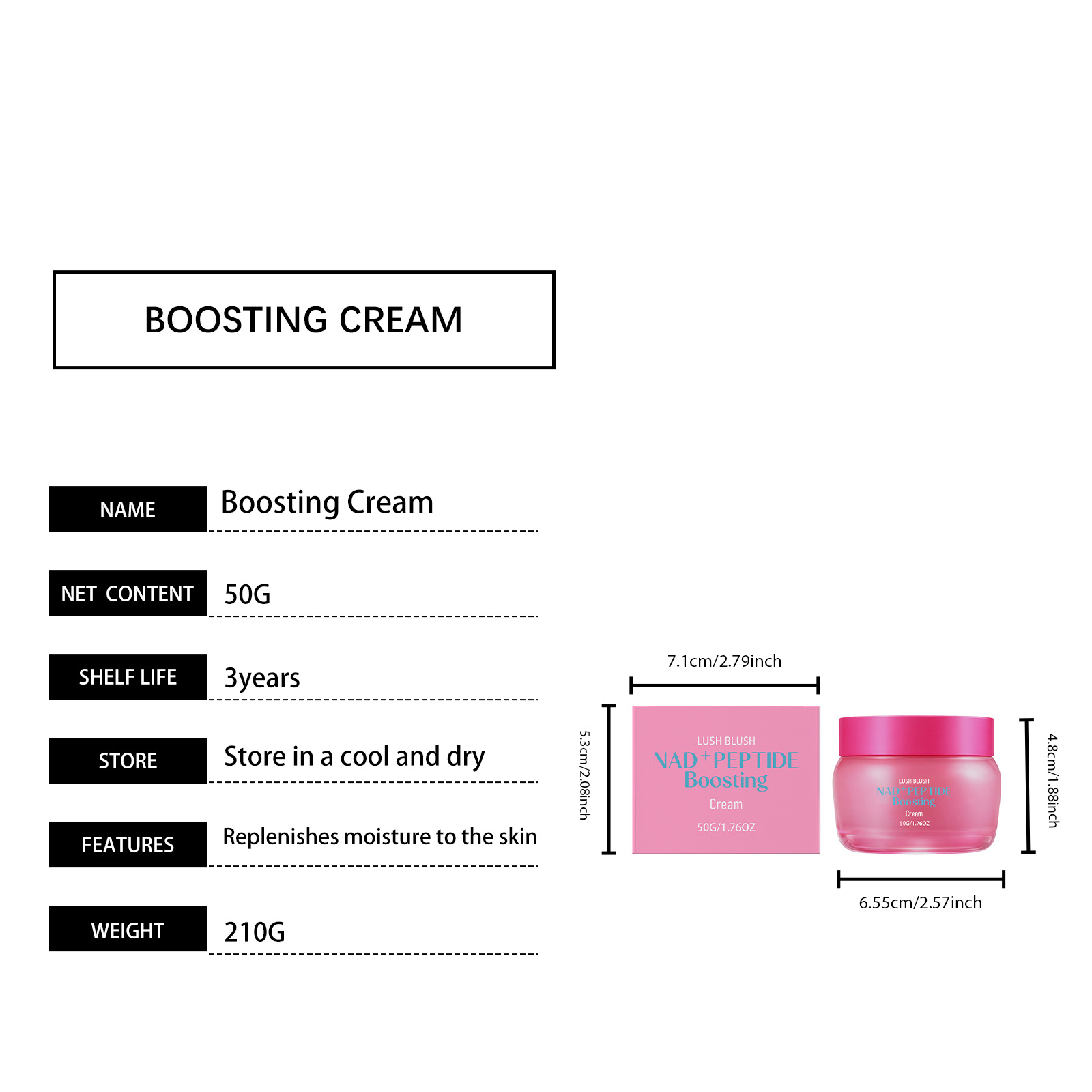 Facial Moisturizing Cream Light Soft Silky Hydrating Elastic Smooth Bright Clear Portable Skin Care Lotion