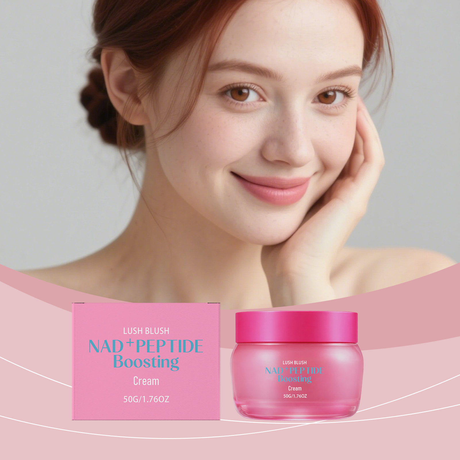 Facial Moisturizing Cream Light Soft Silky Hydrating Elastic Smooth Bright Clear Portable Skin Care Lotion