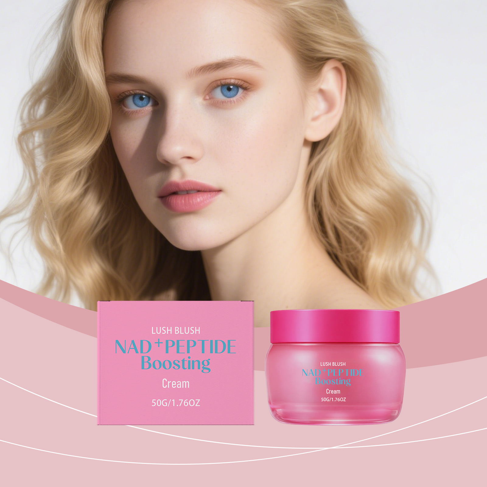 Facial Moisturizing Cream Light Soft Silky Hydrating Elastic Smooth Bright Clear Portable Skin Care Lotion