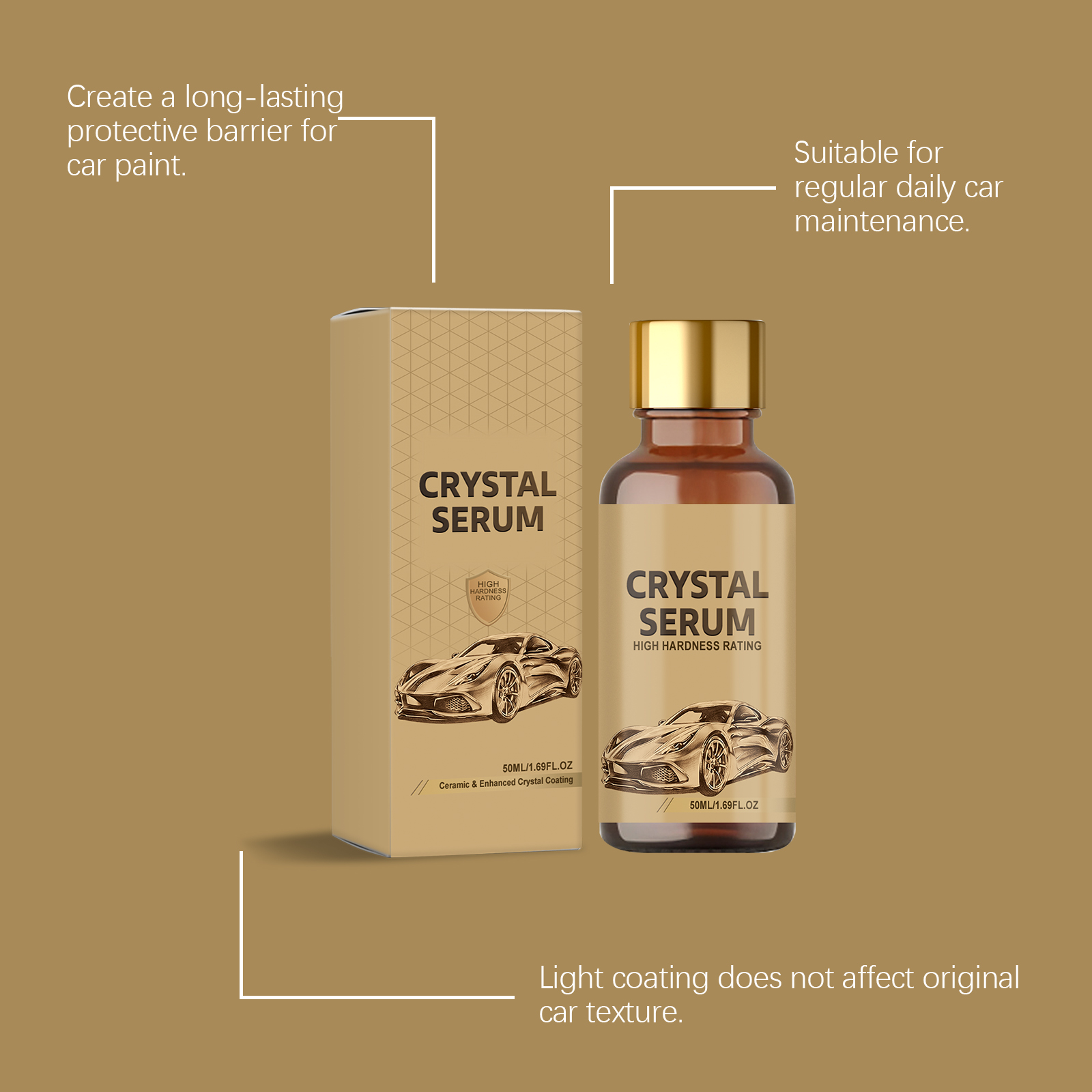 Car Crystal Essence Fluid Clean Refresh Remove Grime Gloss Easy Care Auto Inner Outer Daily Upkeep