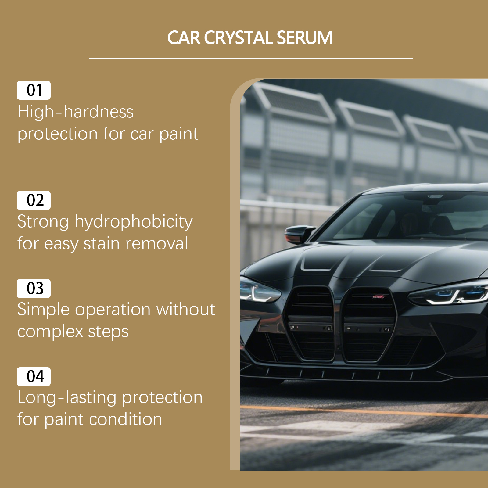 Car Crystal Essence Fluid Clean Refresh Remove Grime Gloss Easy Care Auto Inner Outer Daily Upkeep