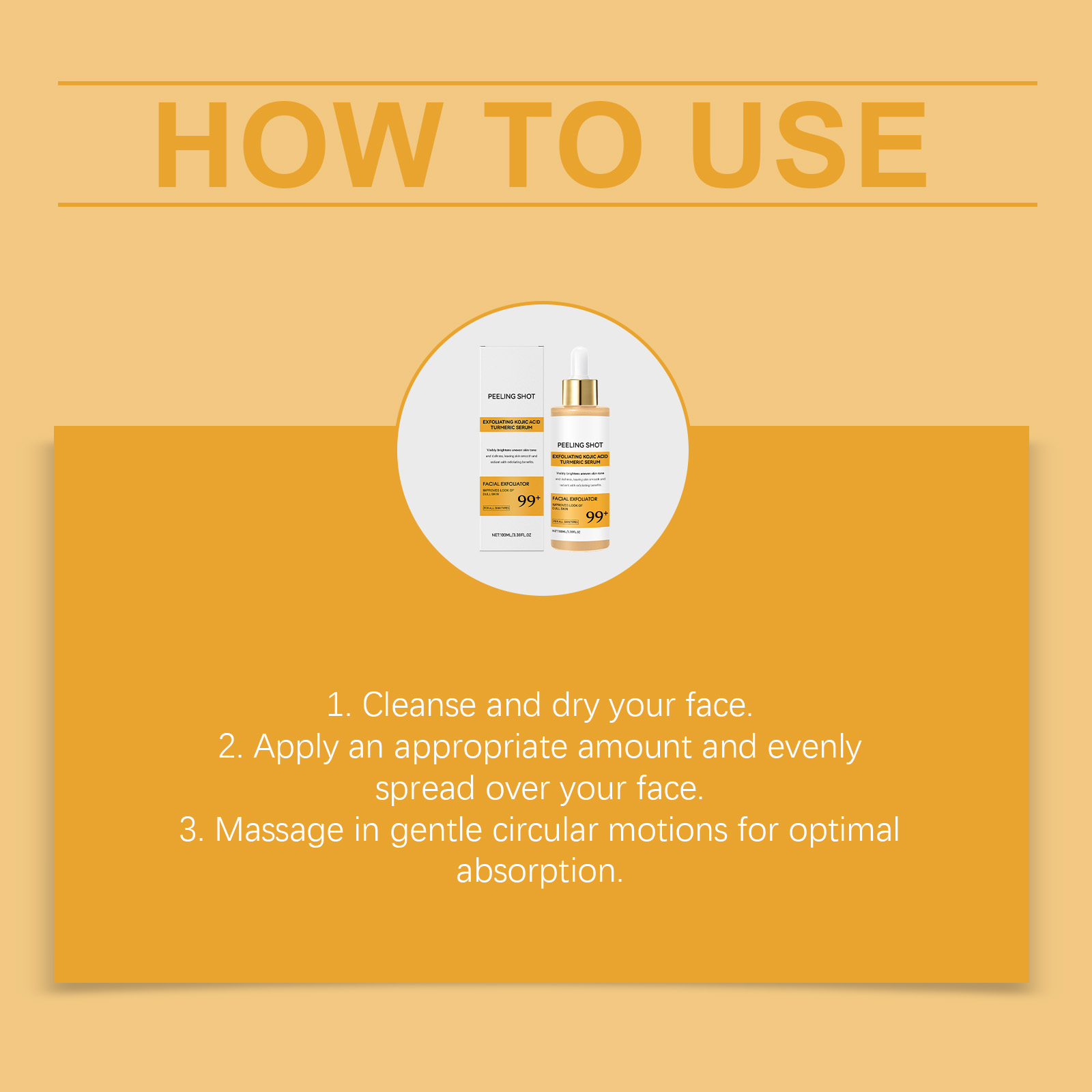 Kojic Acid Turmeric Serum Nourishes Skin Light Texture Non Sticky Soft Smooth Moisturize Facial Complexion Care Liquid