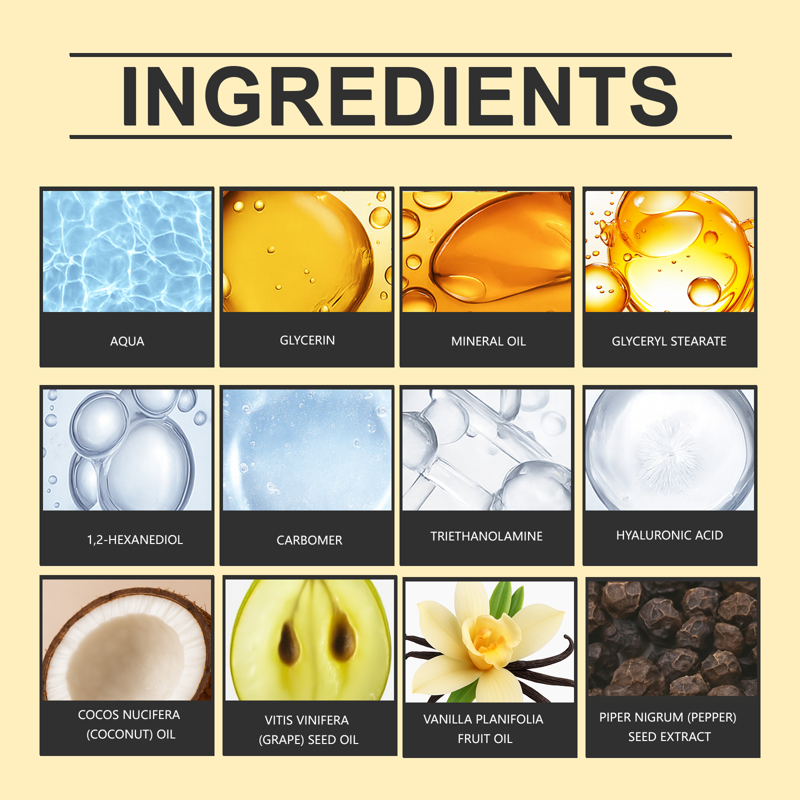 Vanilla Body Moisturizer Cream Mild Hydrate Smooth Soft Fresh Light Floral Skin Care Full Body