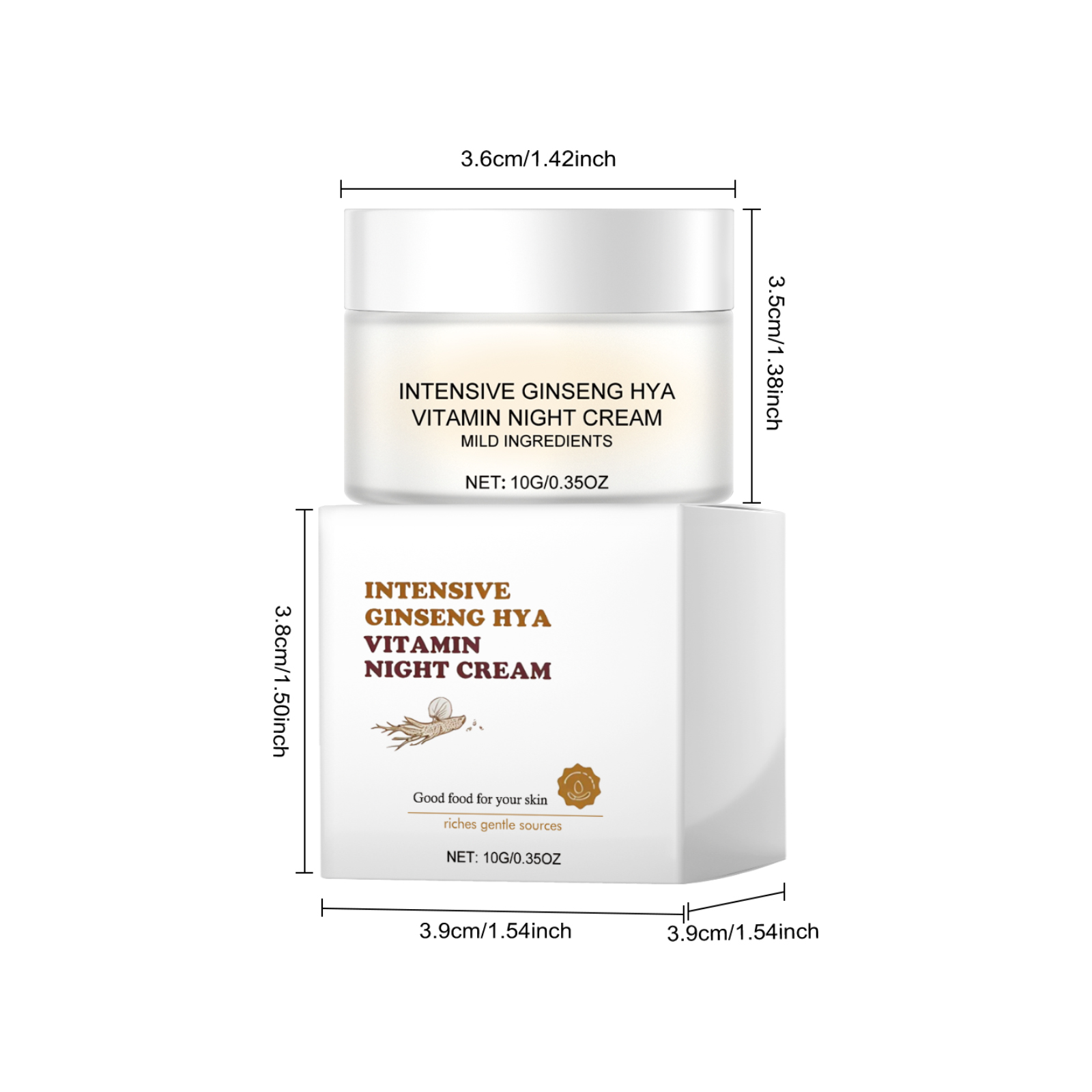 Vitamin Night Cream Hydrating Moisturizing Lightweight Easy Absorbed Tender Care Brightening For Facial Skin