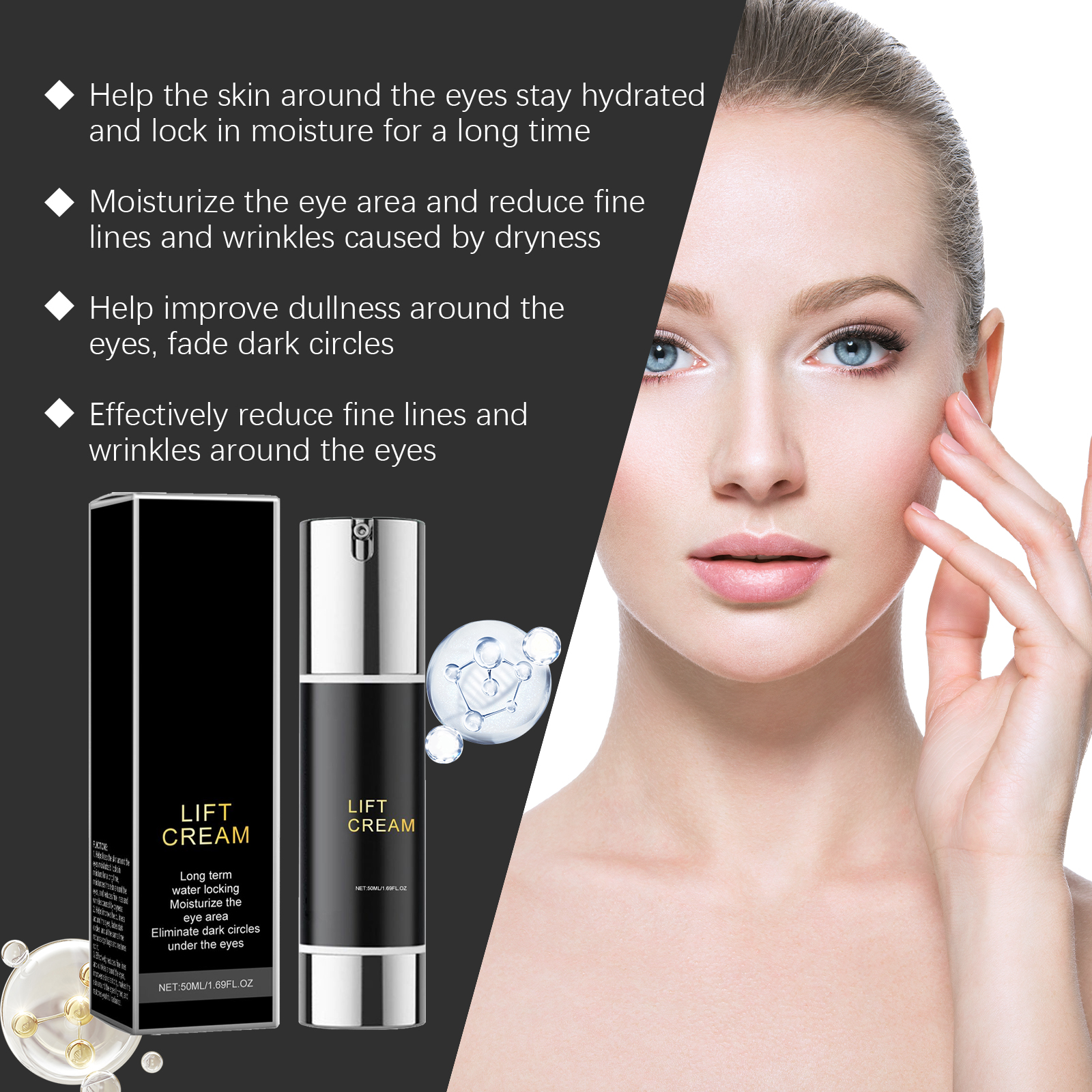 Firming Eye Cream Mild Care Elastic Skin Smooth Fine Line Reduce Tighten Daily Care For Eye Area Skin
