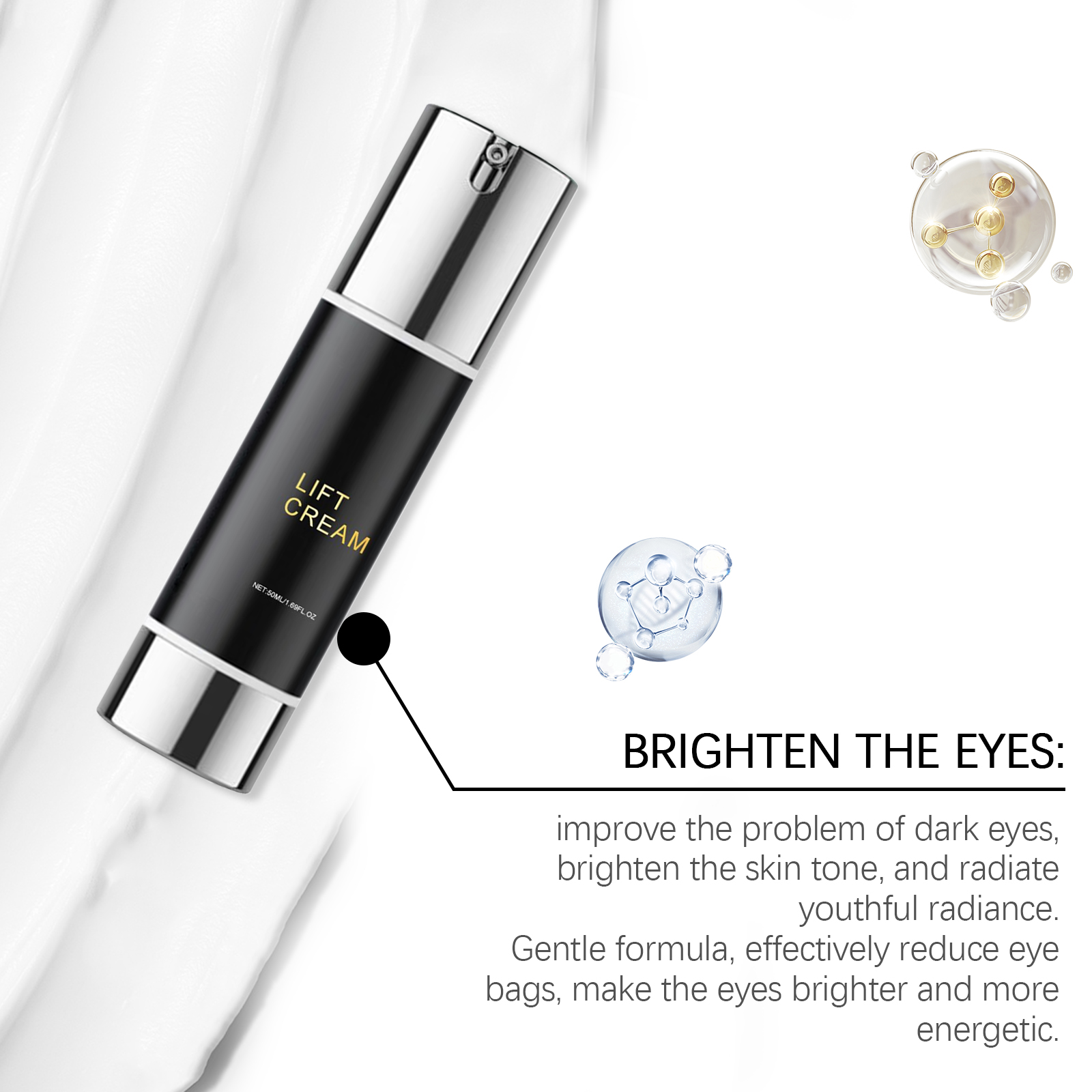 Firming Eye Cream Mild Care Elastic Skin Smooth Fine Line Reduce Tighten Daily Care For Eye Area Skin