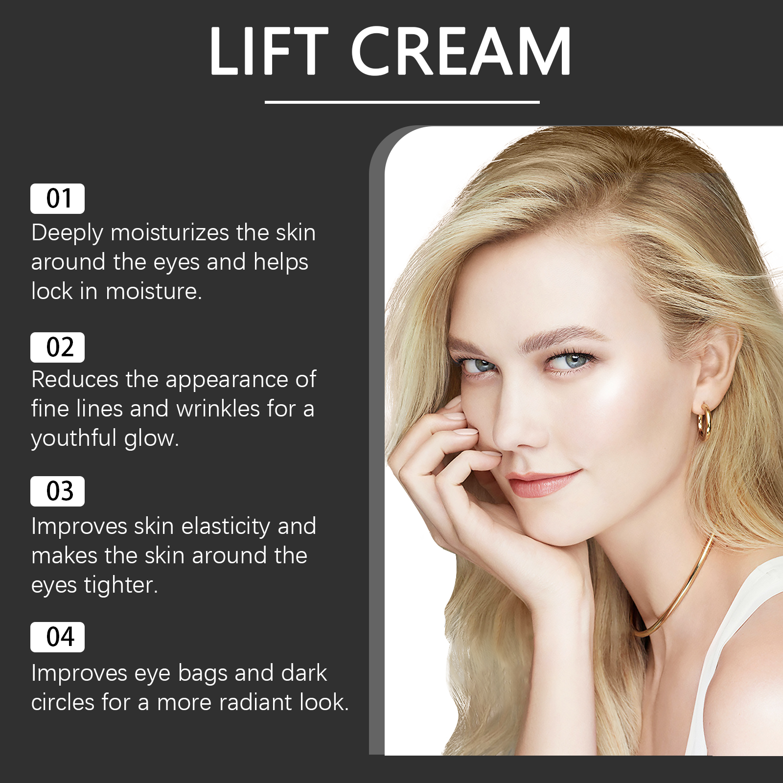 Firming Eye Cream Mild Care Elastic Skin Smooth Fine Line Reduce Tighten Daily Care For Eye Area Skin