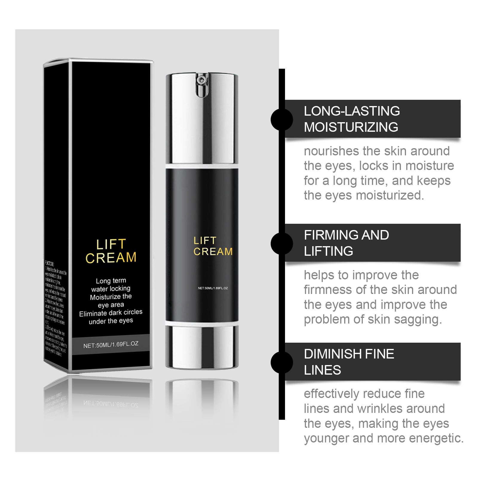 Firming Eye Cream Mild Care Elastic Skin Smooth Fine Line Reduce Tighten Daily Care For Eye Area Skin